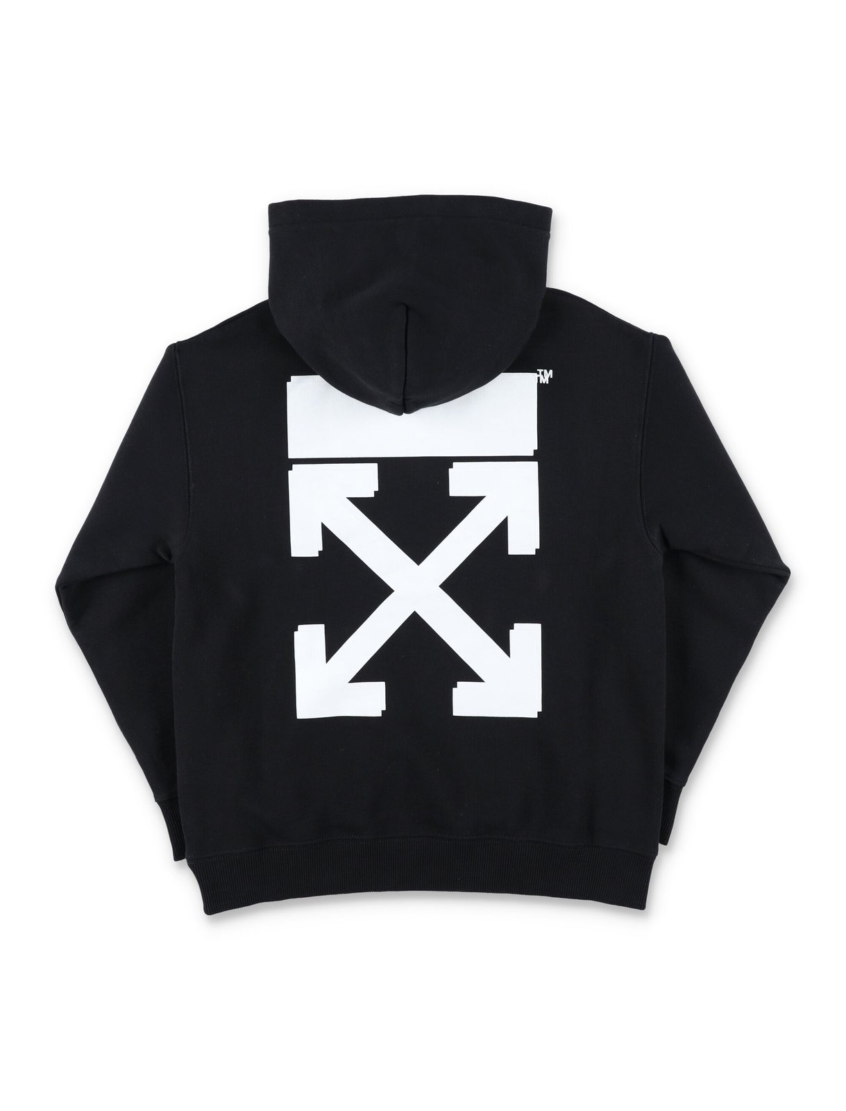 Off-White Kids Logo Diag-Stripe Printed Hoodie