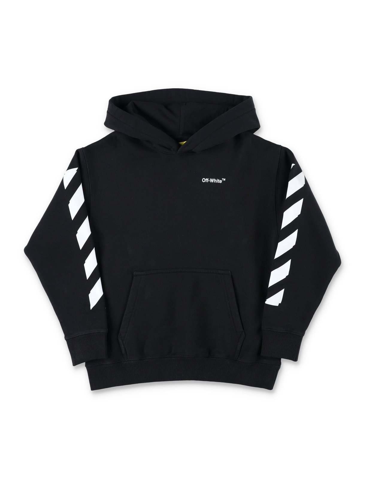 Off-White Kids Logo Diag-Stripe Printed Hoodie