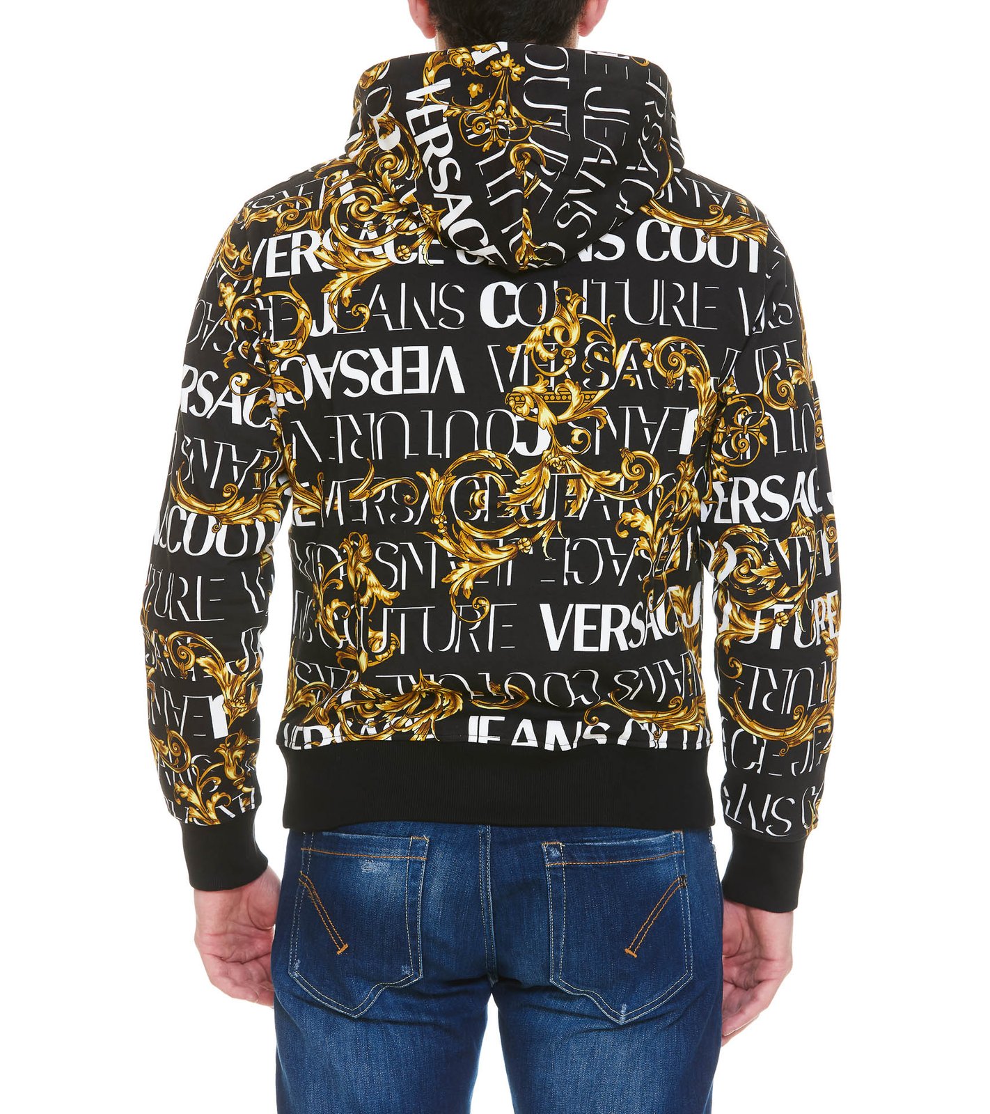 Versace Jeans Couture Garland Printed Zip-Up Hoodie 4 Versace Jeans Couture Garland Printed Zip-Up Hoodie