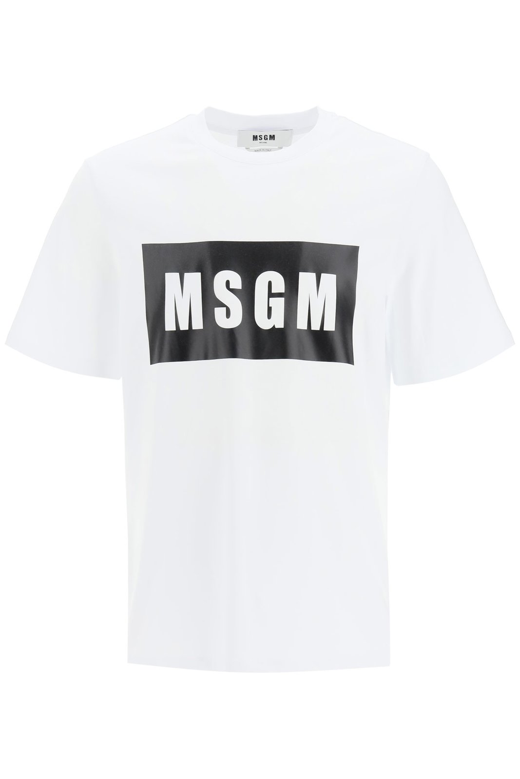MSGM Logo Printed Crewneck T-Shirt