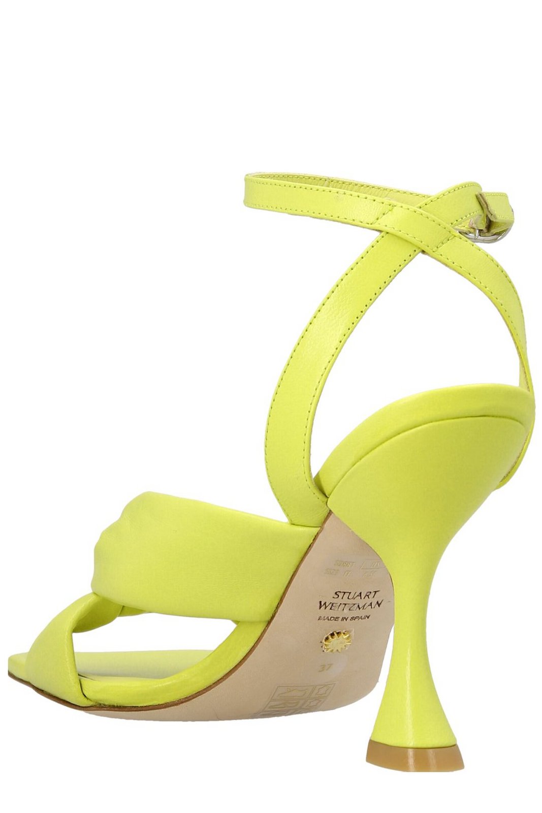 Stuart Weitzman Square Toe Ankle-Strap Sandals