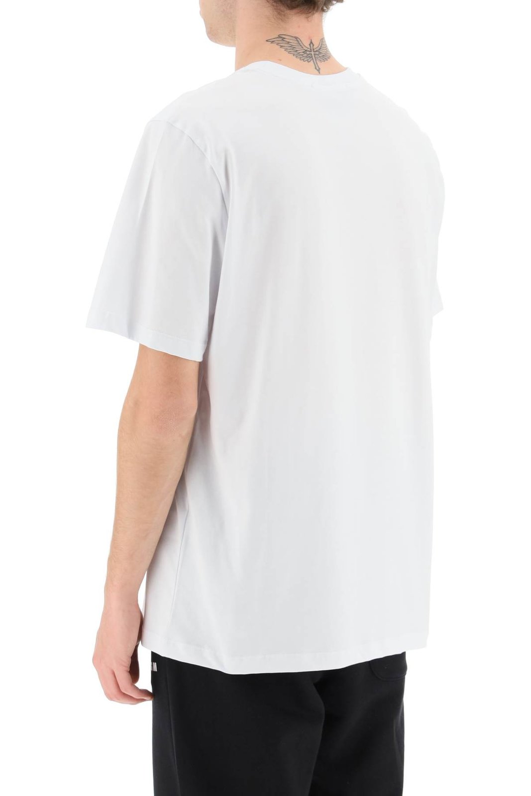 MSGM Logo Printed Crewneck T-Shirt 4 MSGM Logo Printed Crewneck T-Shirt