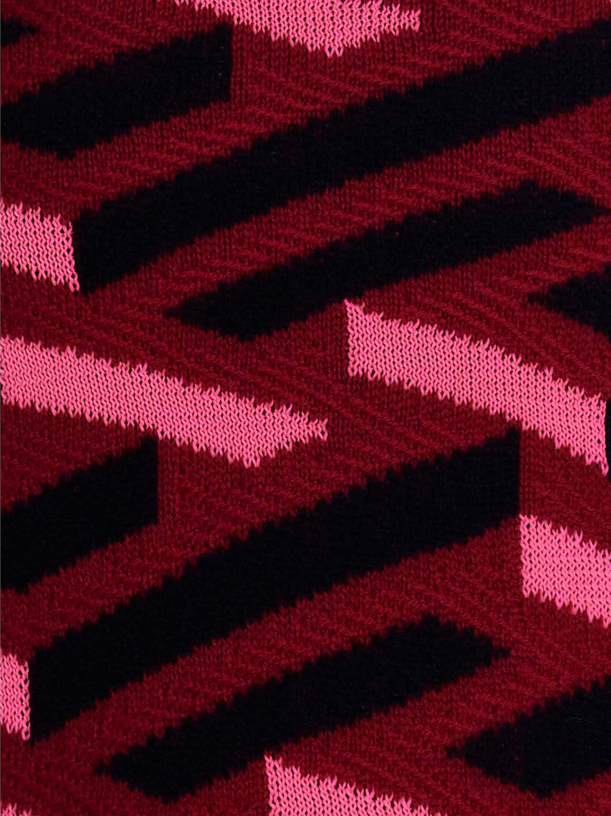 Versace Geometric Intarsia Knitted Mini Skirt