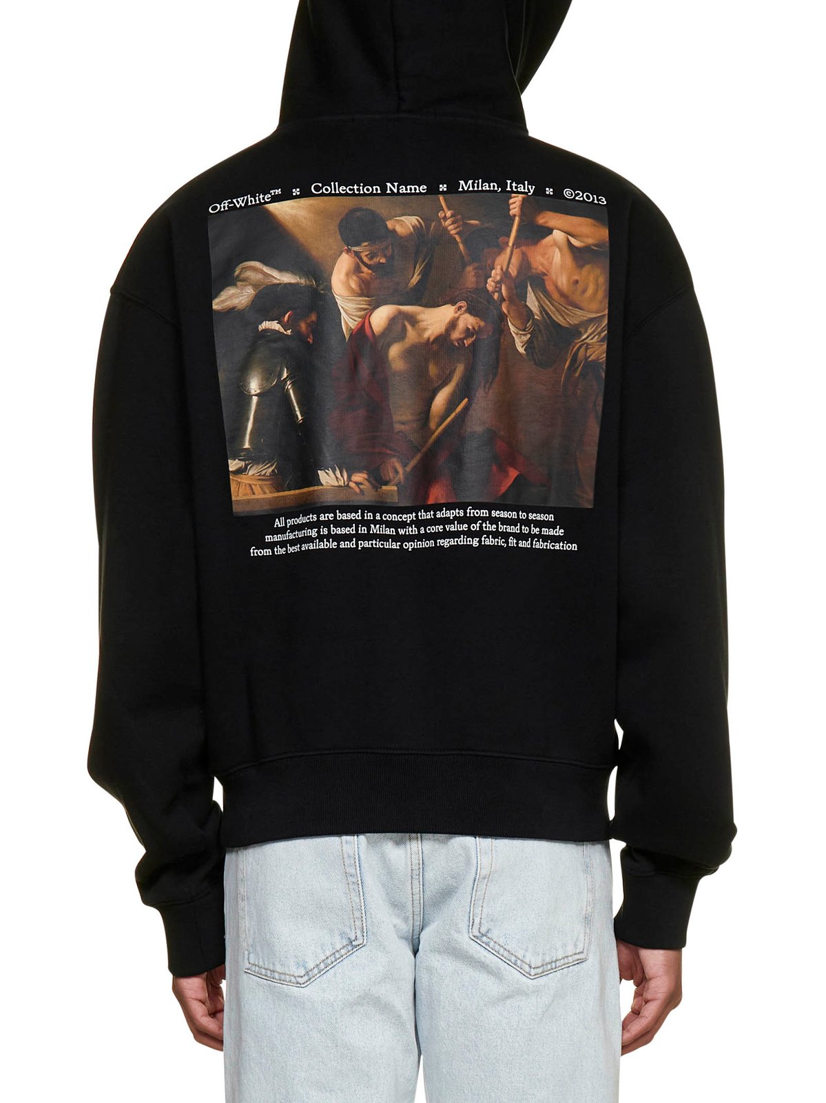 Off-White Logo Printed Drawstring Hoodie