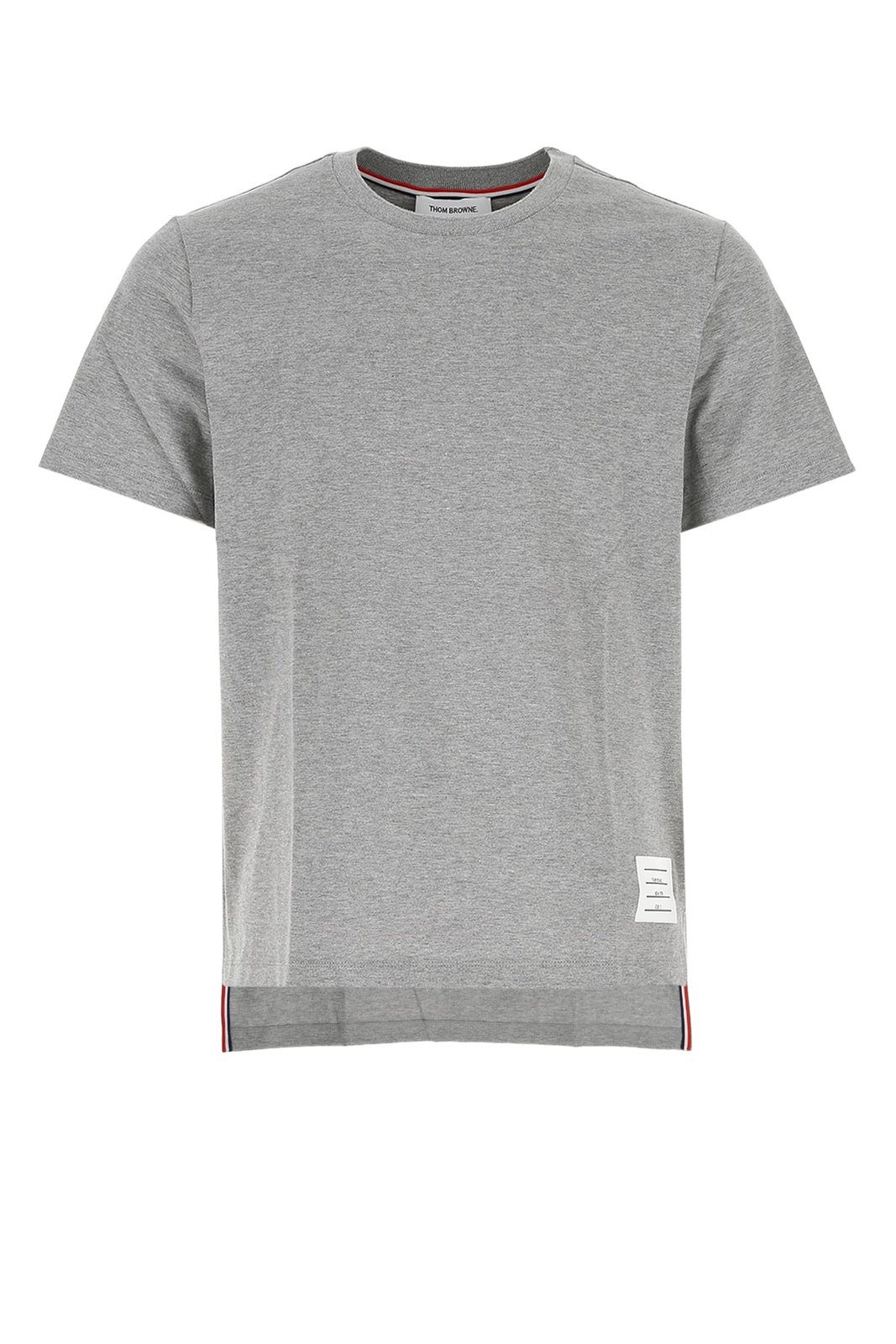 Thom Browne Logo Patch Crewneck T-Shirt