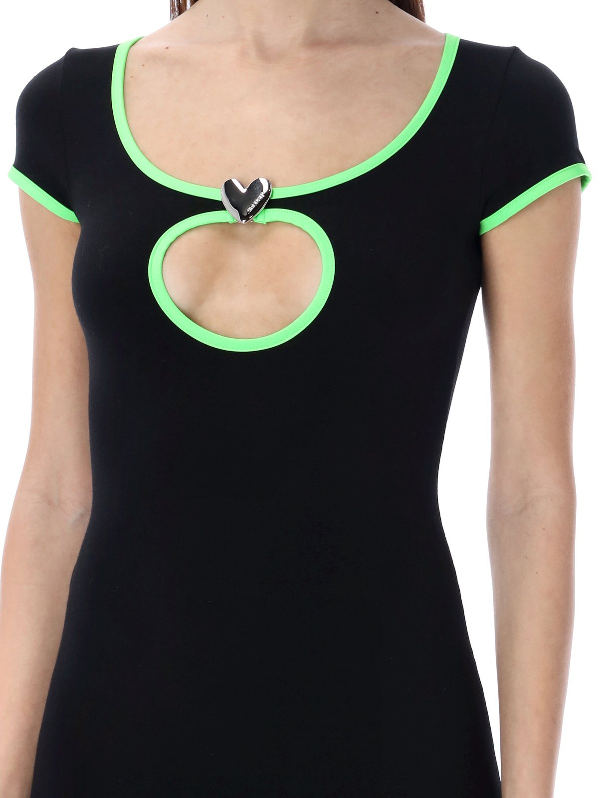 Ambush Heart Cut-Out Mini Dress