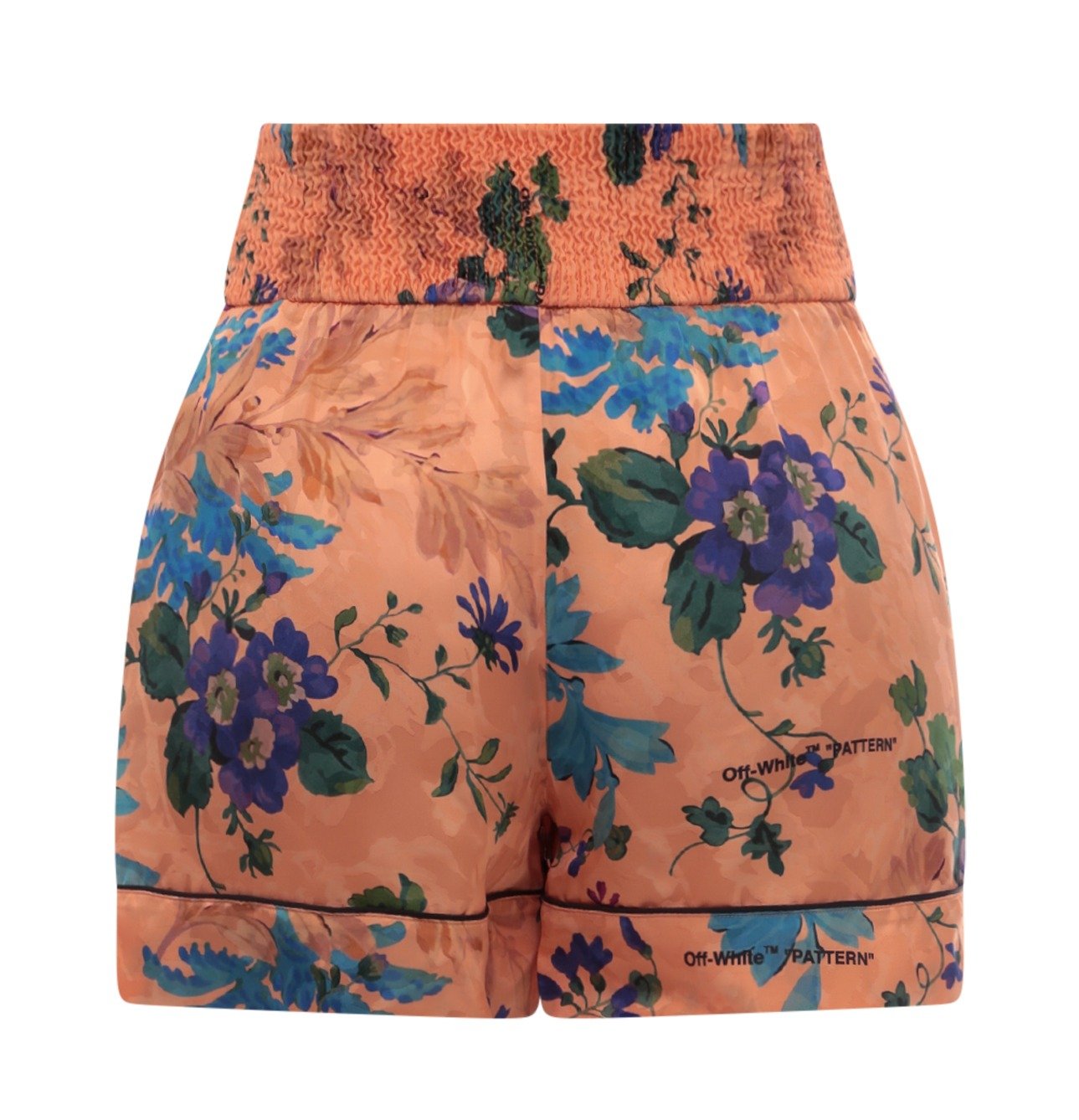 Off-White Logo Detailed Floral Printed Shorts