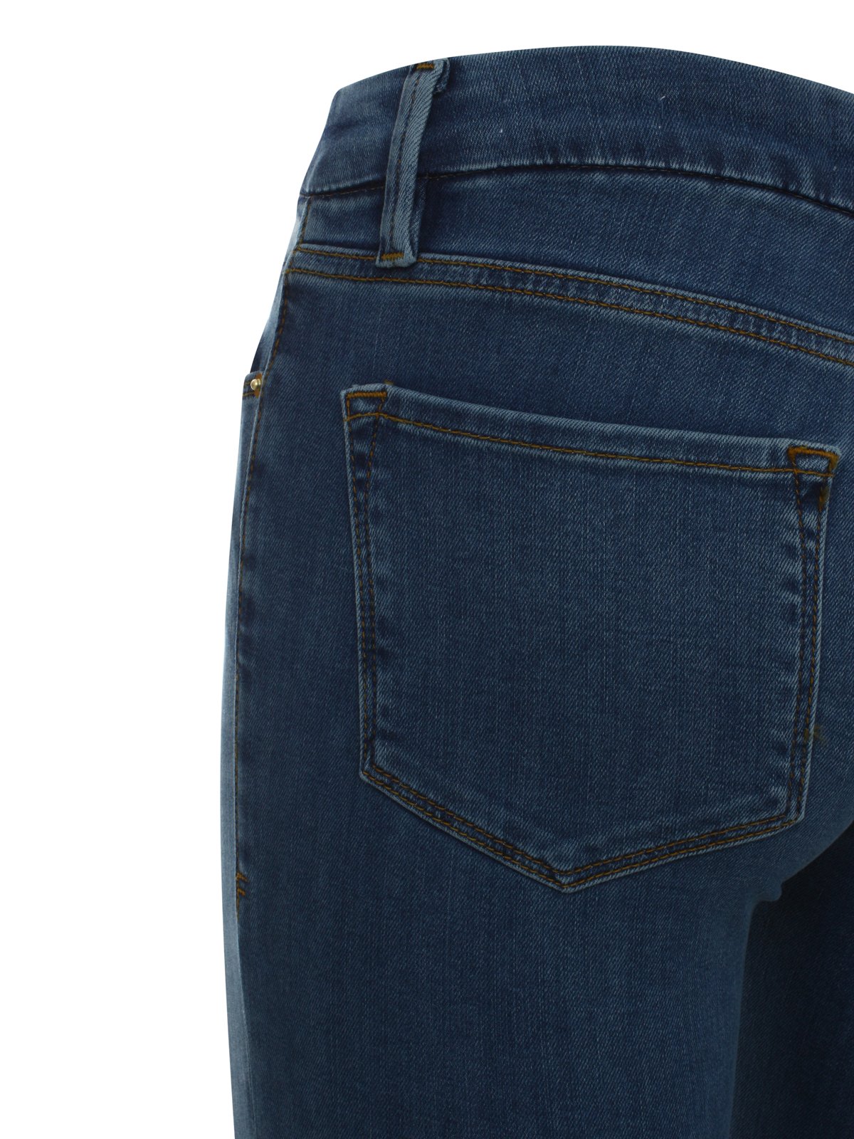 Frame Low-Rise Cropped Flared Jeans