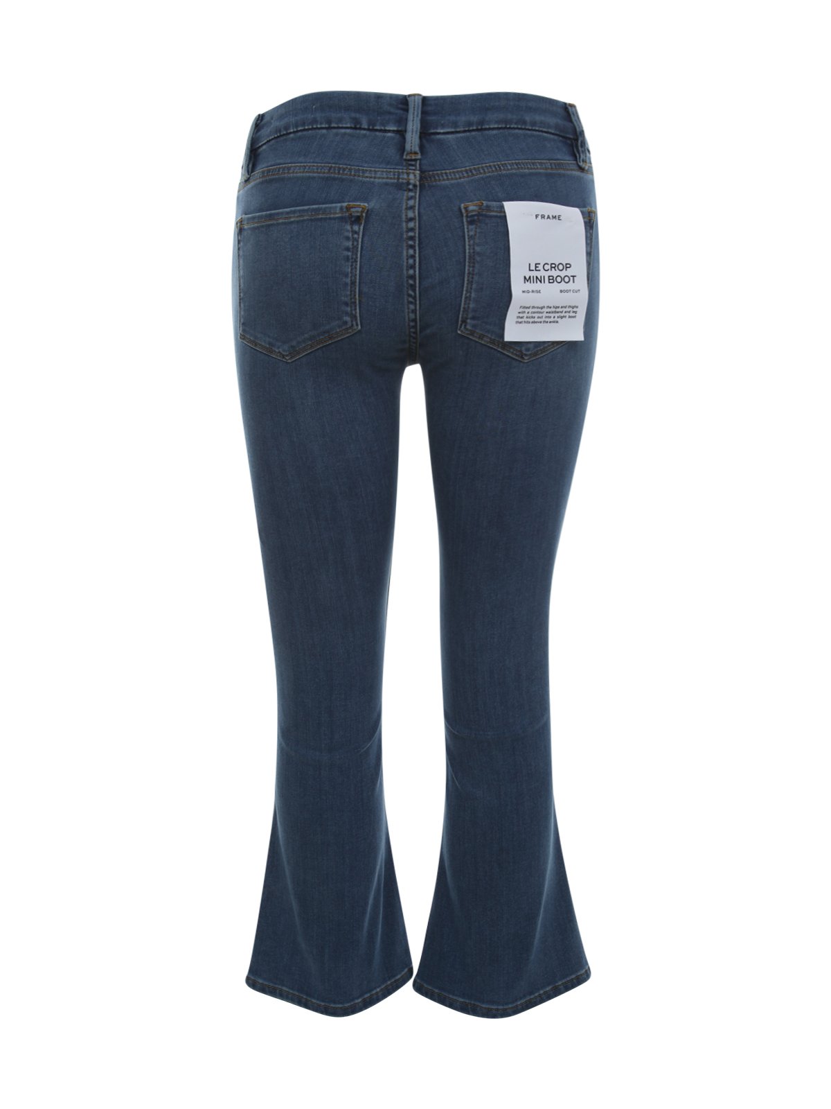 Frame Low-Rise Cropped Flared Jeans