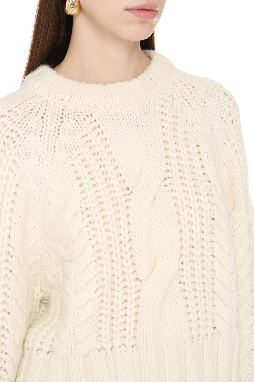 P.A.R.O.S.H. Livia Cable Knitted Jumper