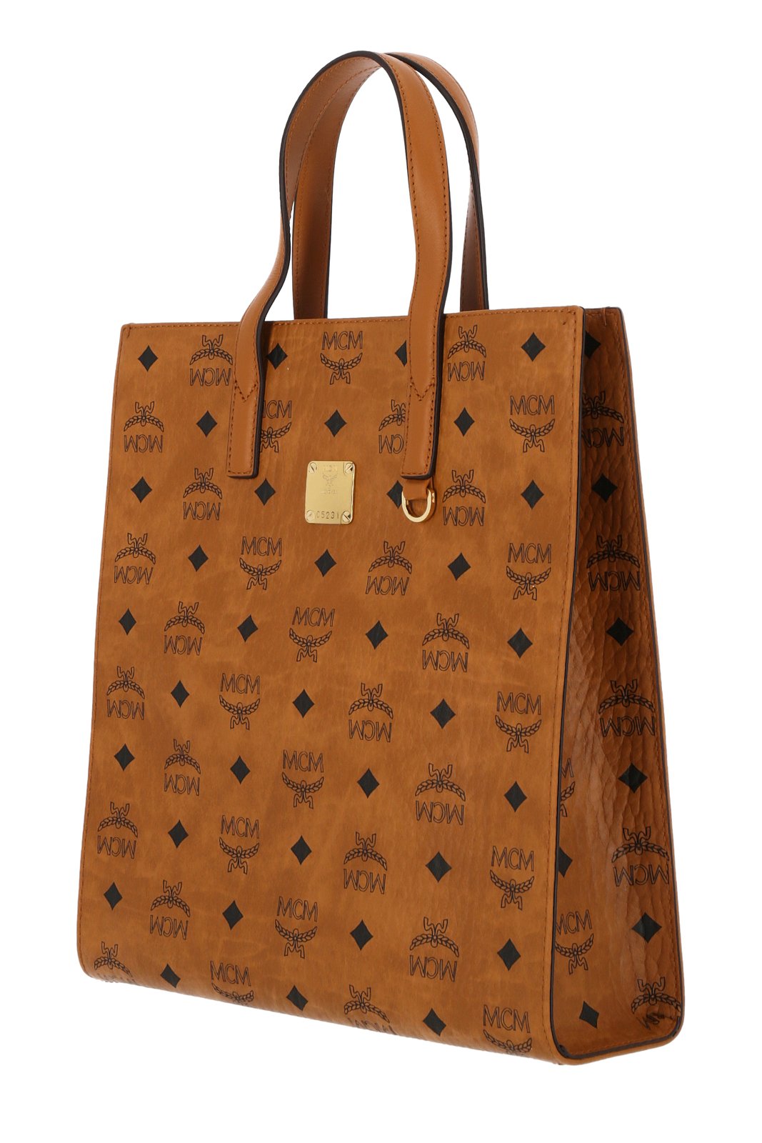MCM Aren Monogram Print Medium Tote Bag