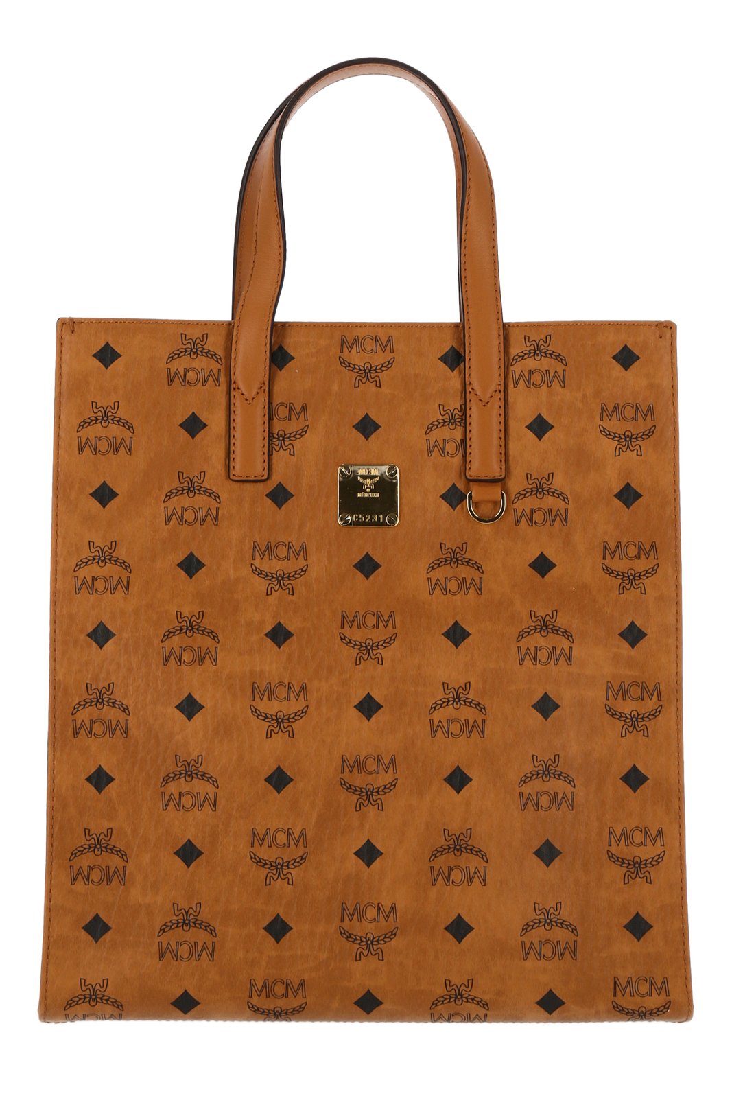 MCM Aren Monogram Print Medium Tote Bag