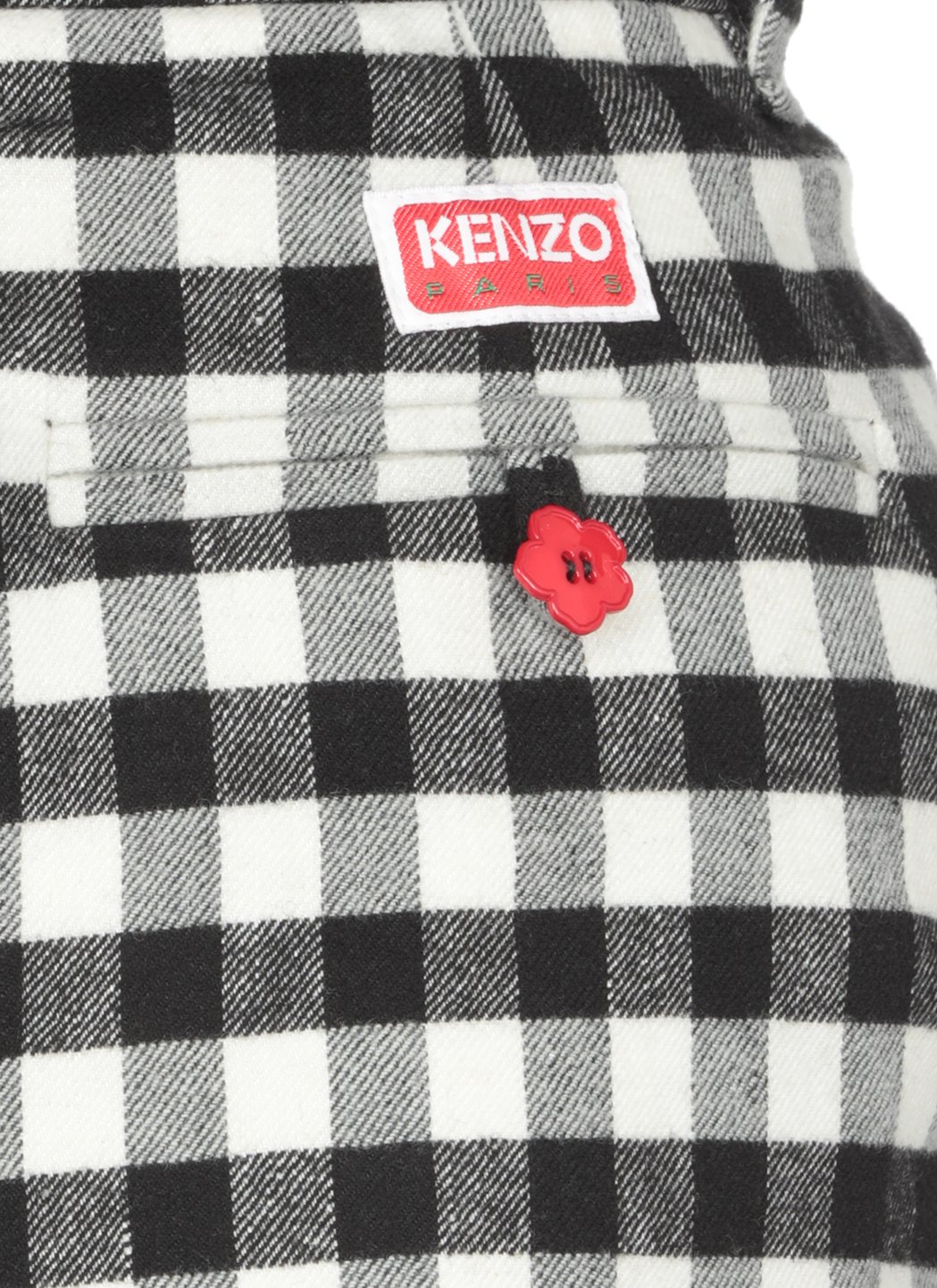 Kenzo Cropped Gingham Trousers