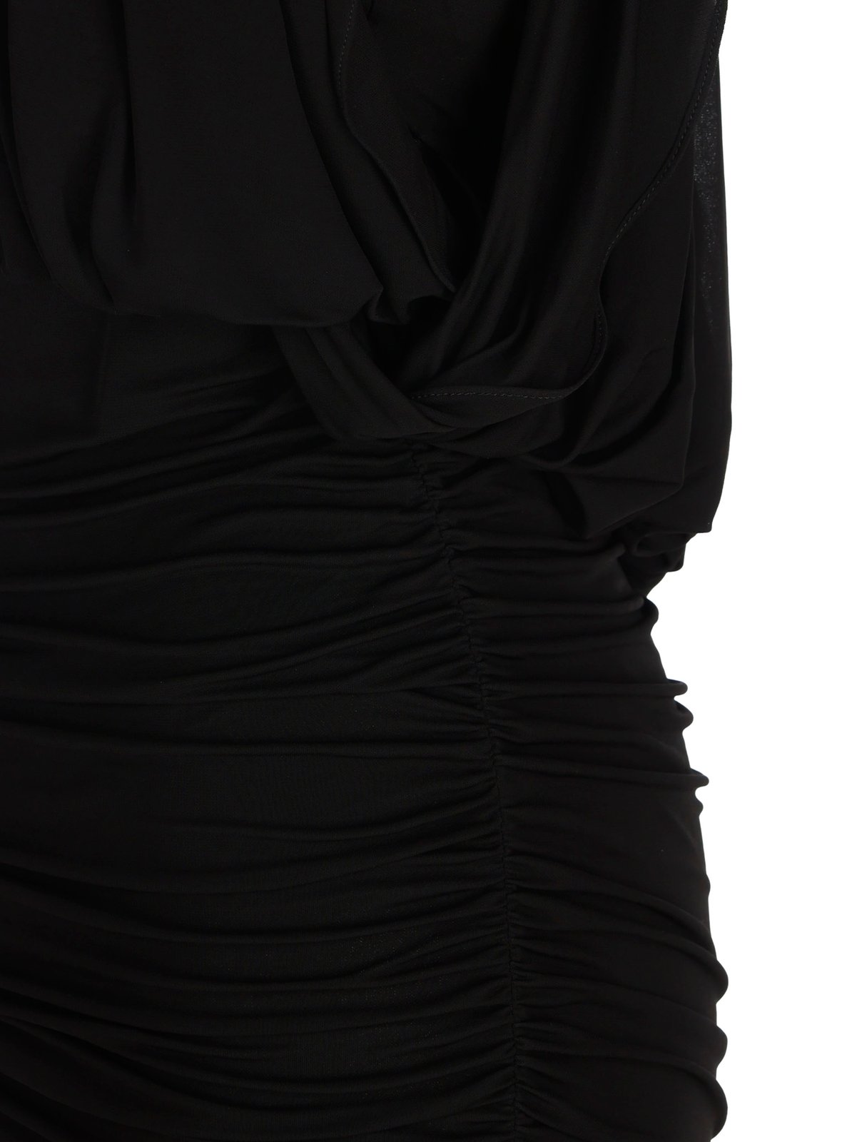 Saint Laurent Draped Sleeveless Dress
