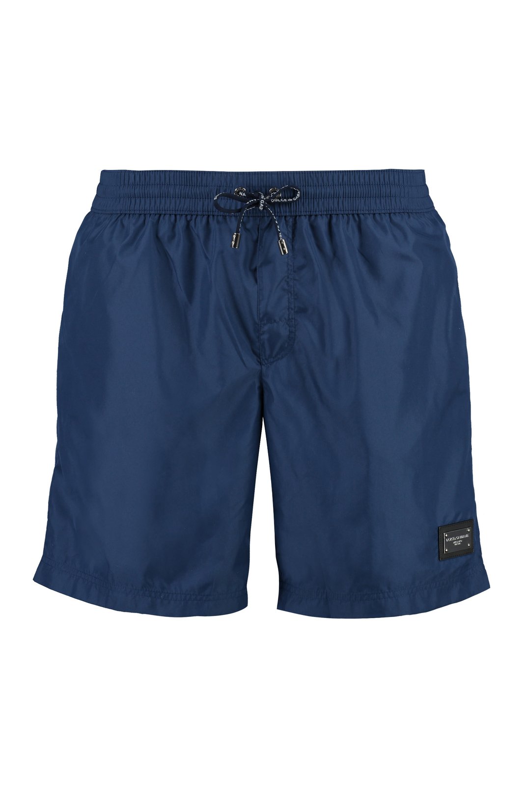Dolce & Gabbana Logo Plaque Drawstring Swim Shorts