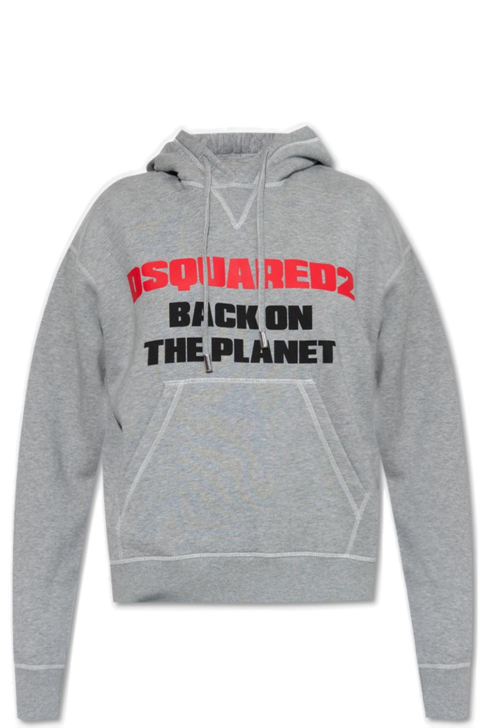 Dsquared2 Slogan-Printed Drawstring Hoodie