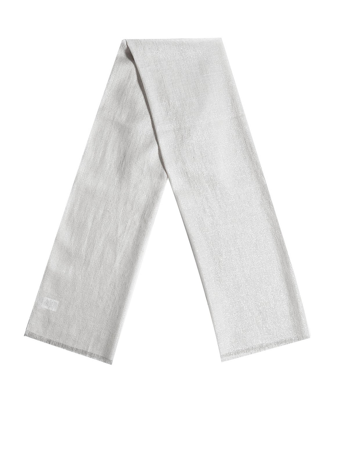 Brunello Cucinelli Frayed Hem Knitted Scarf