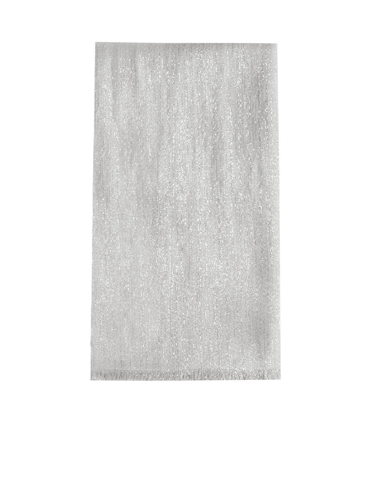 Brunello Cucinelli Frayed Hem Knitted Scarf
