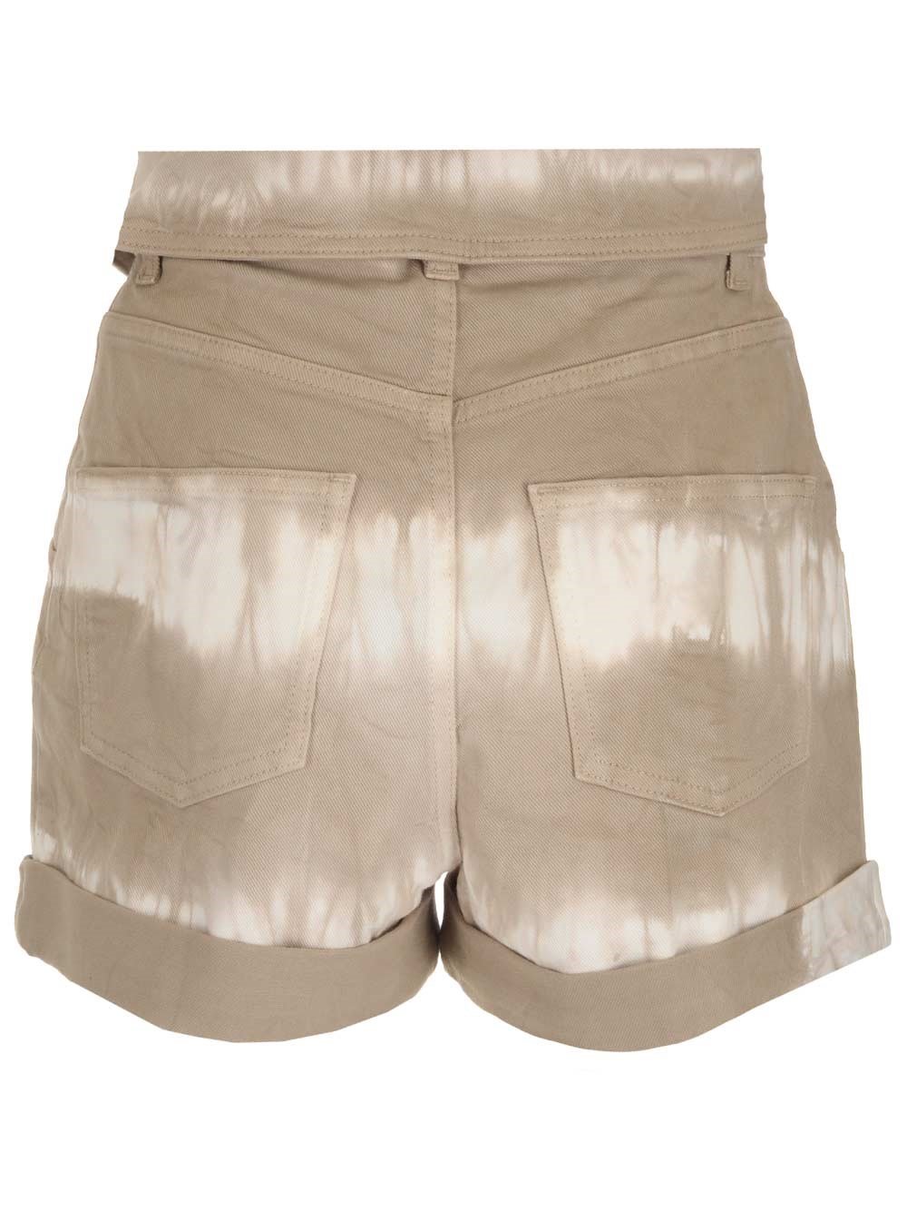 Stella McCartney Folded Waistband Denim Shorts