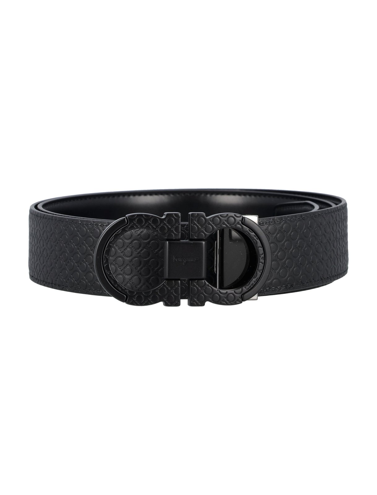 Ferragamo Gancini Logo Plaque Belt