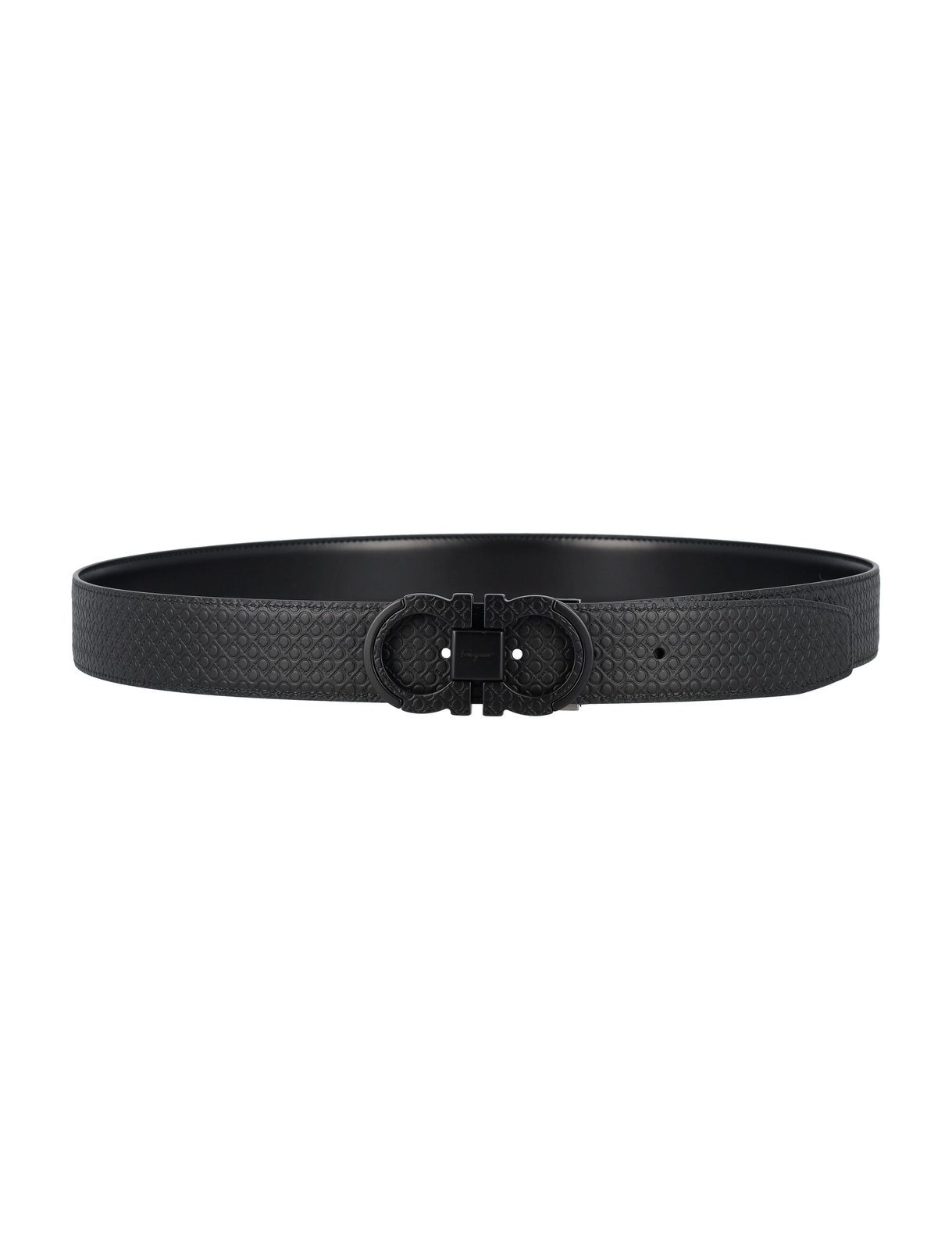 Ferragamo Gancini Logo Plaque Belt