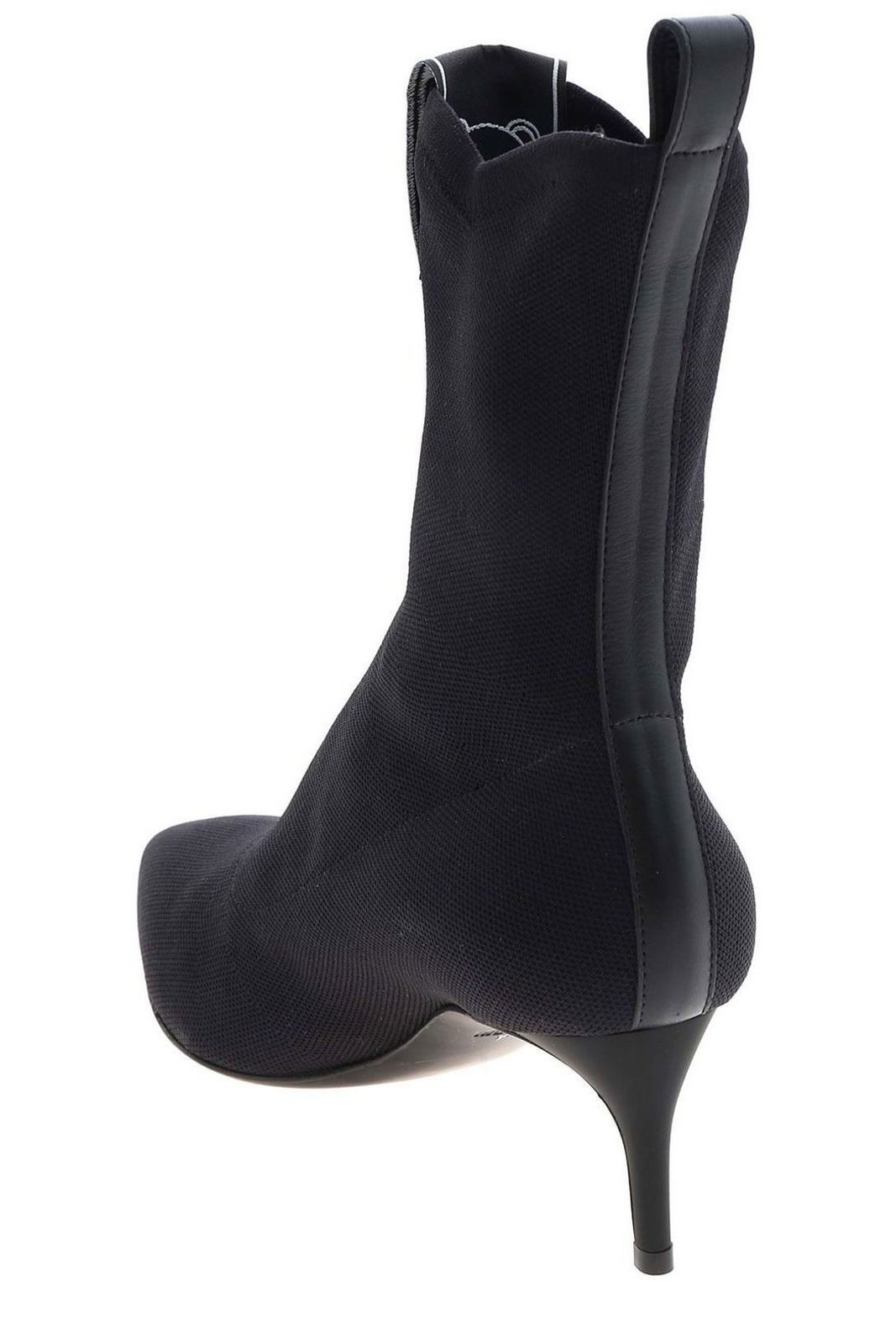 Moschino Pointed-Toe Heeled Ankle Boots