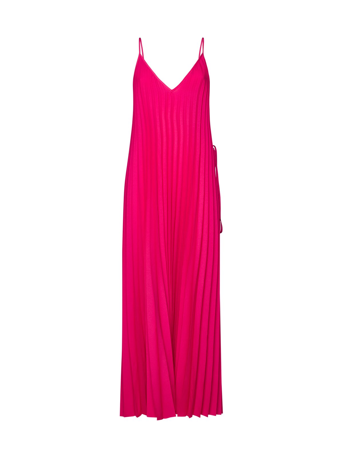 P.A.R.O.S.H. V-Neck Palmer Pleated Maxi Dress