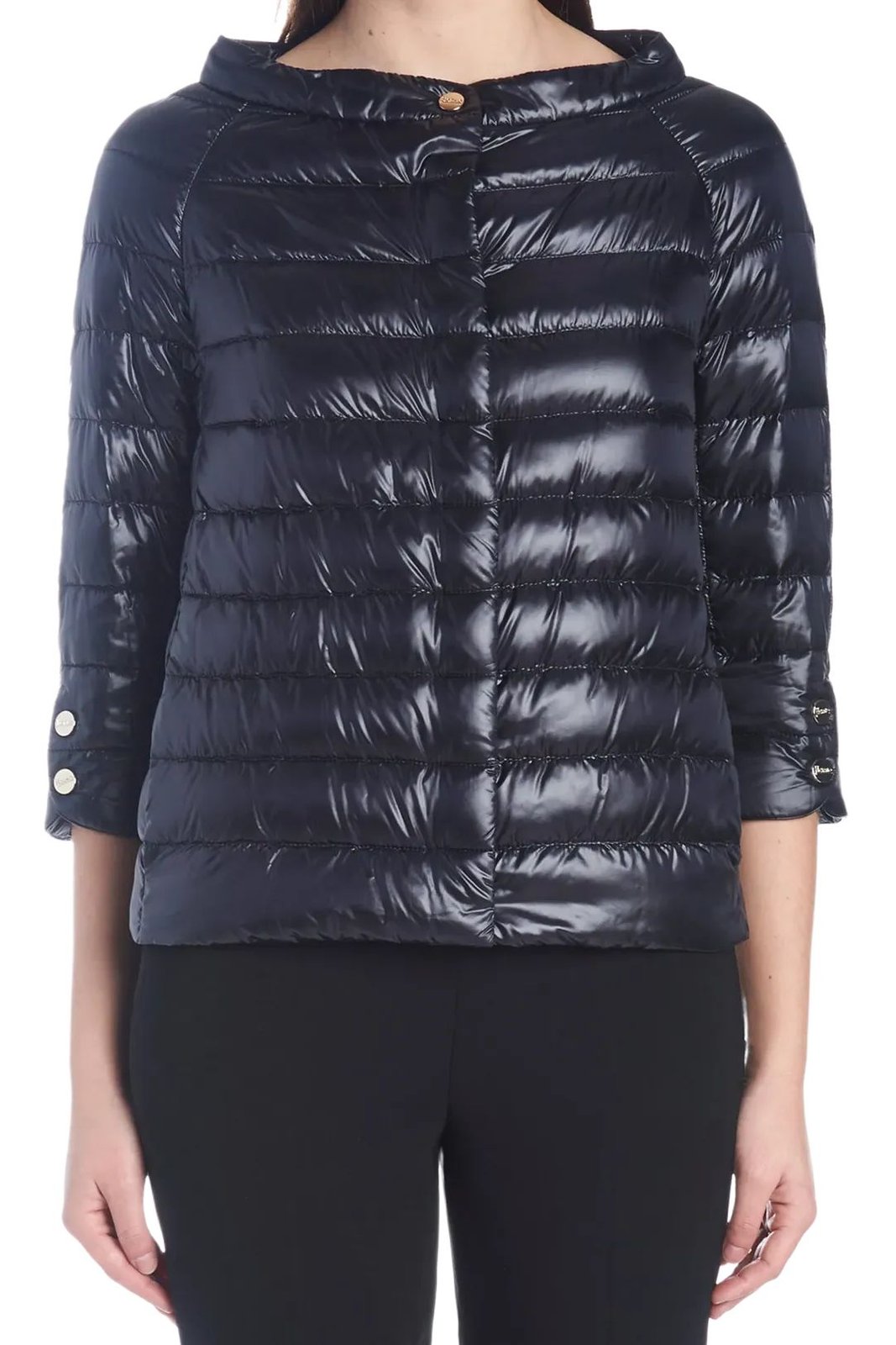 Herno Cropped Sleeve Down Jacket