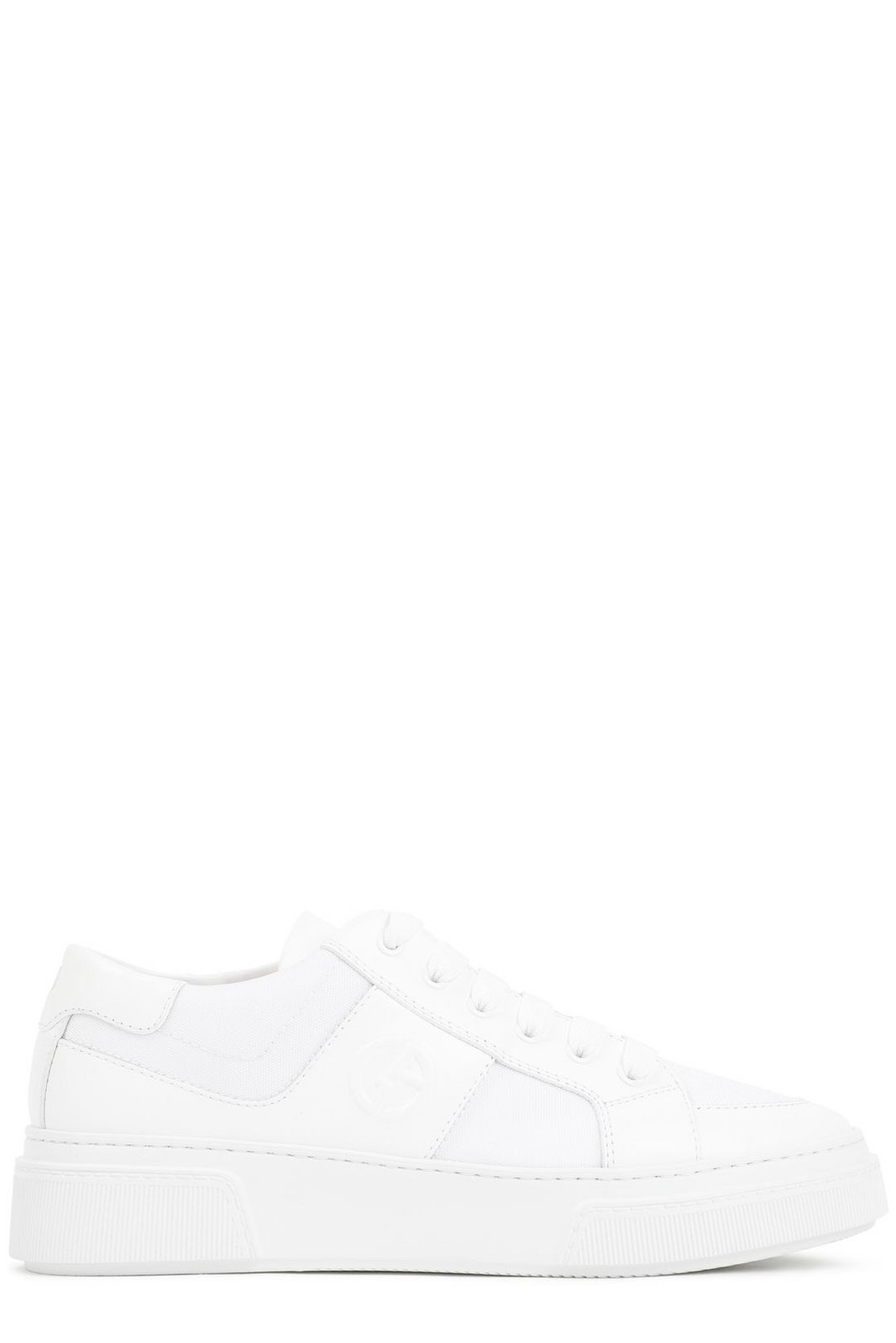 Giorgio Armani Logo Embossed Lace-Up Sneakers