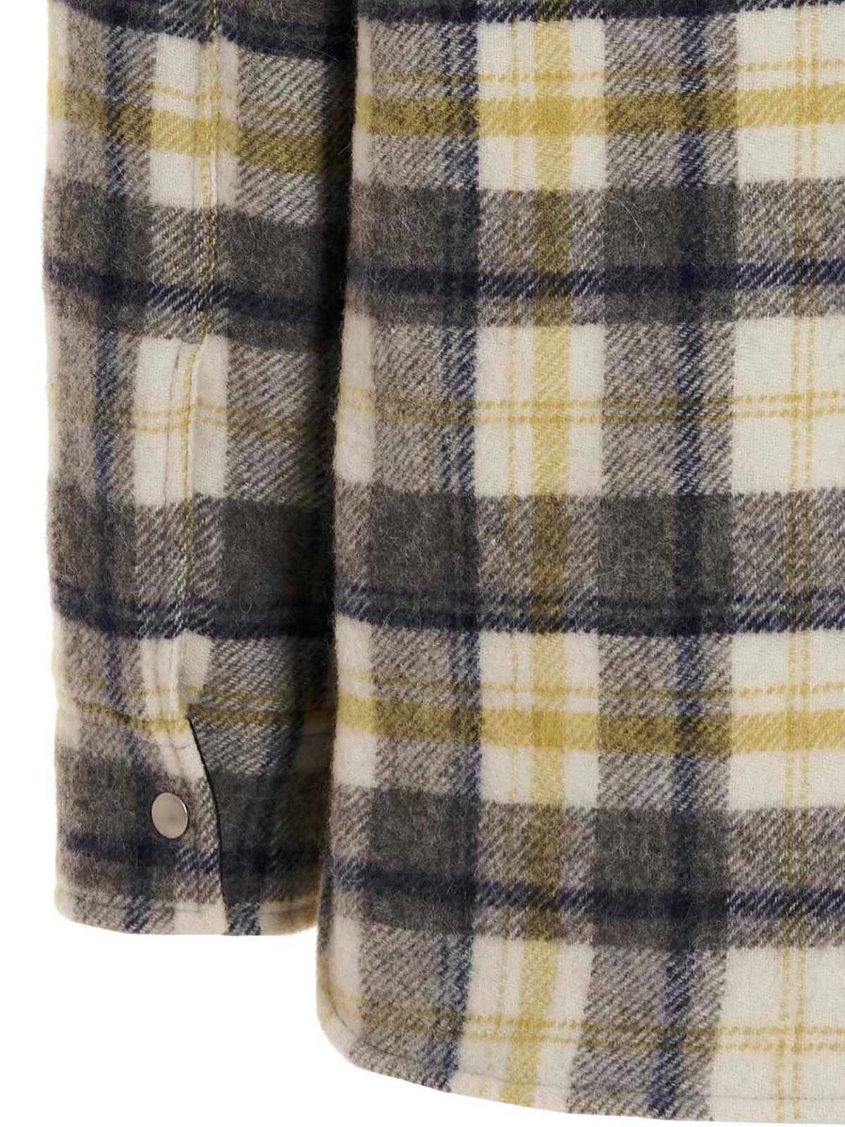 Jil Sander Checked Snapped Shirt Jacket
