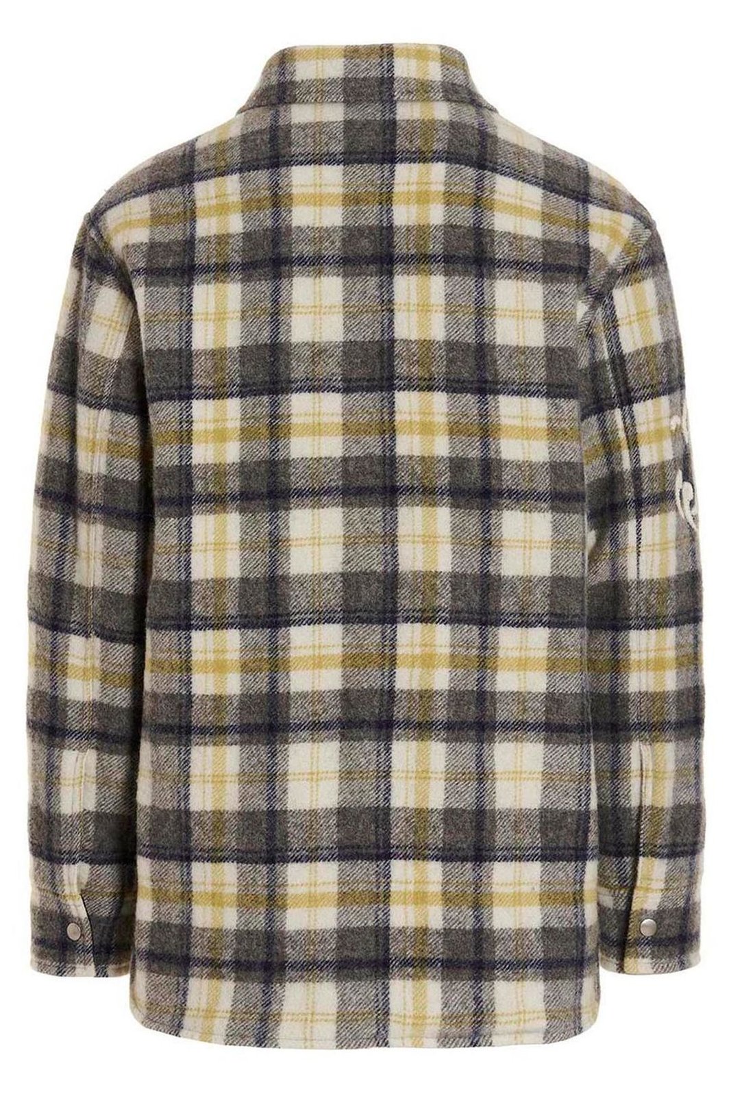 Jil Sander Checked Snapped Shirt Jacket 3 Jil Sander Checked Snapped Shirt Jacket