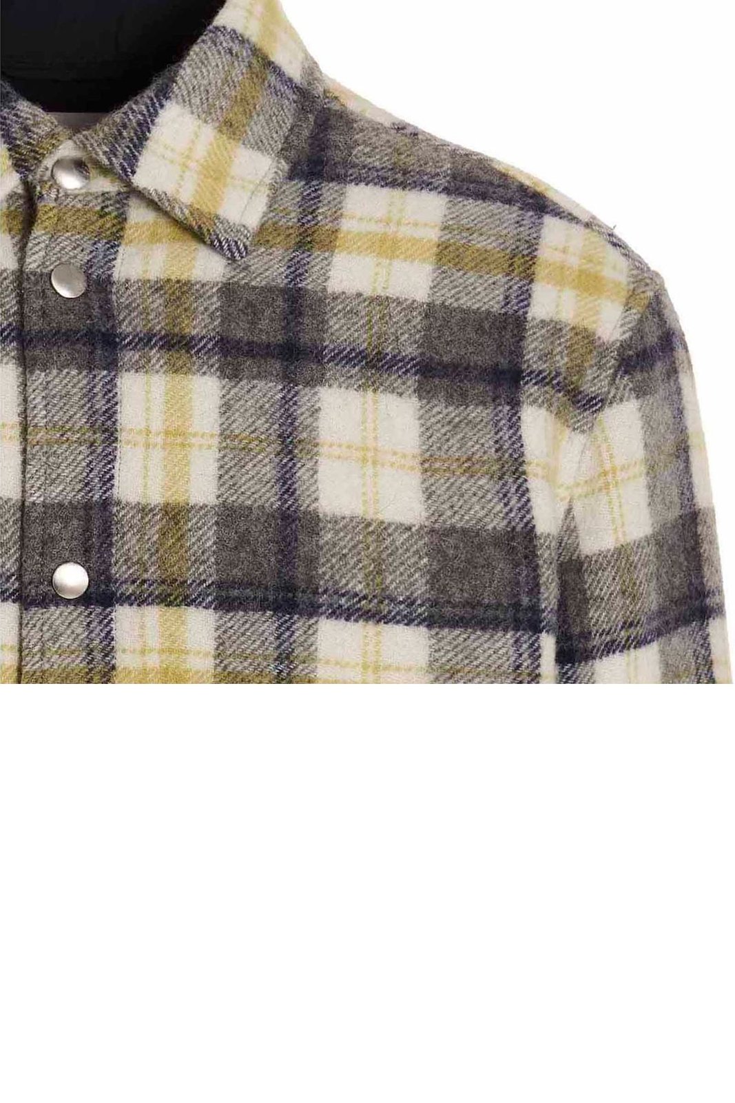 Jil Sander Checked Snapped Shirt Jacket 4 Jil Sander Checked Snapped Shirt Jacket