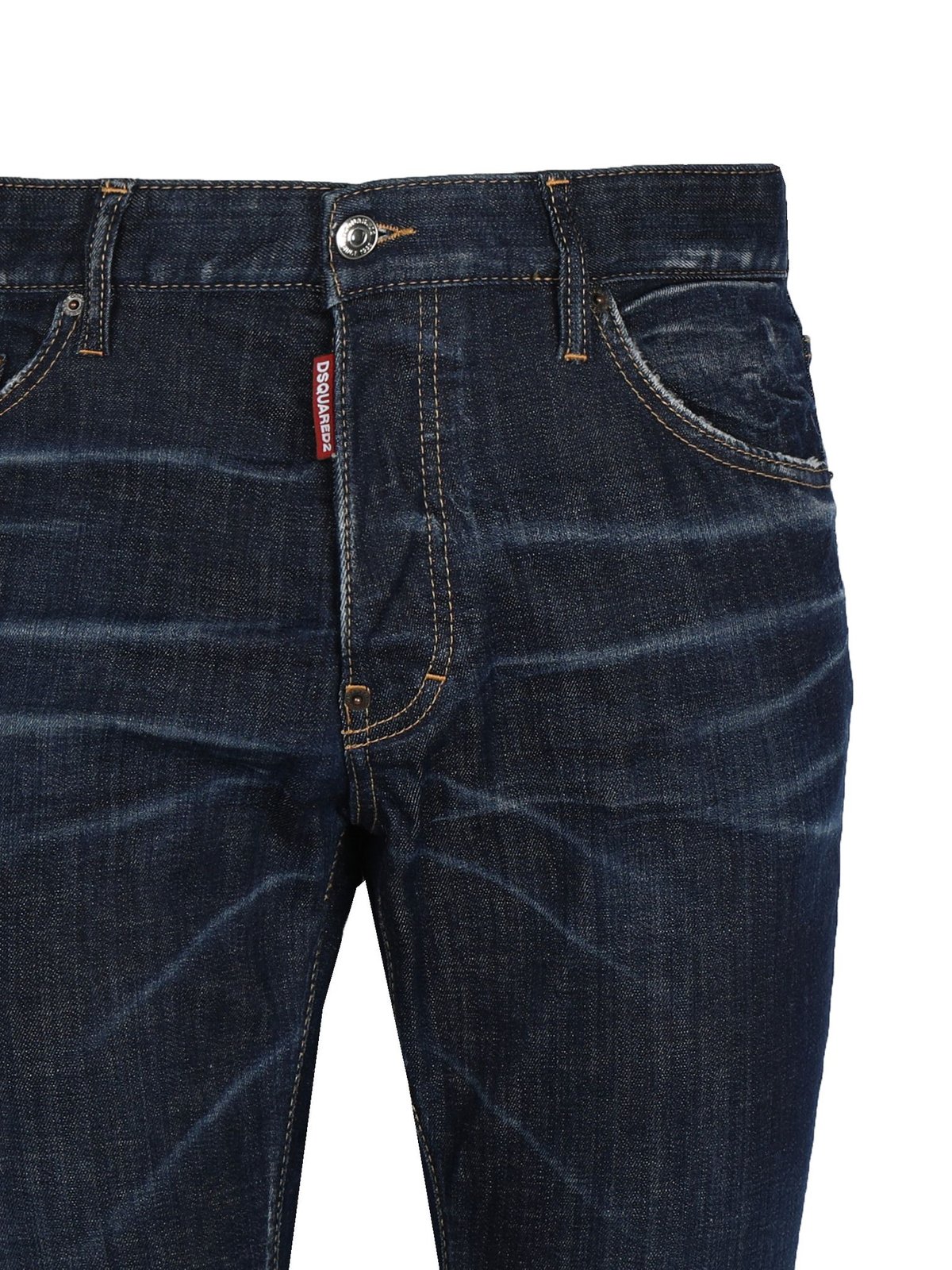 Dsquared2 Logo Patch Slim-Fit Jeans