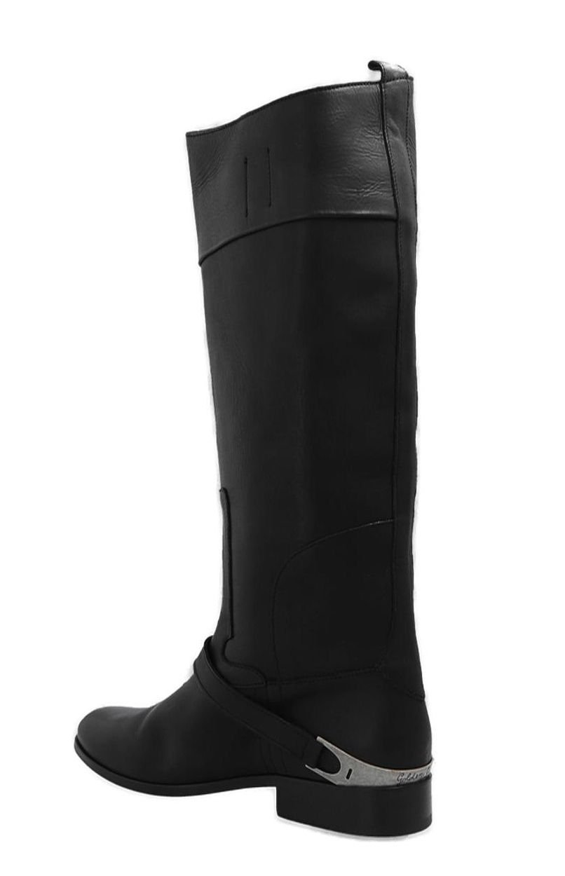 Golden Goose Deluxe Brand Charlie Logo-Engraved Boots