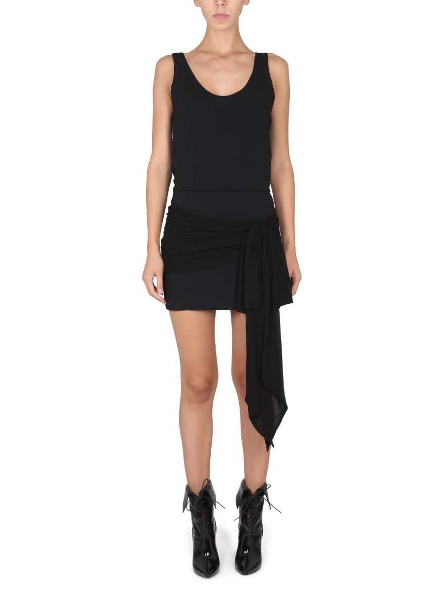 Philosophy Di Lorenzo Serafini Draped Sleeveless Mini Dress