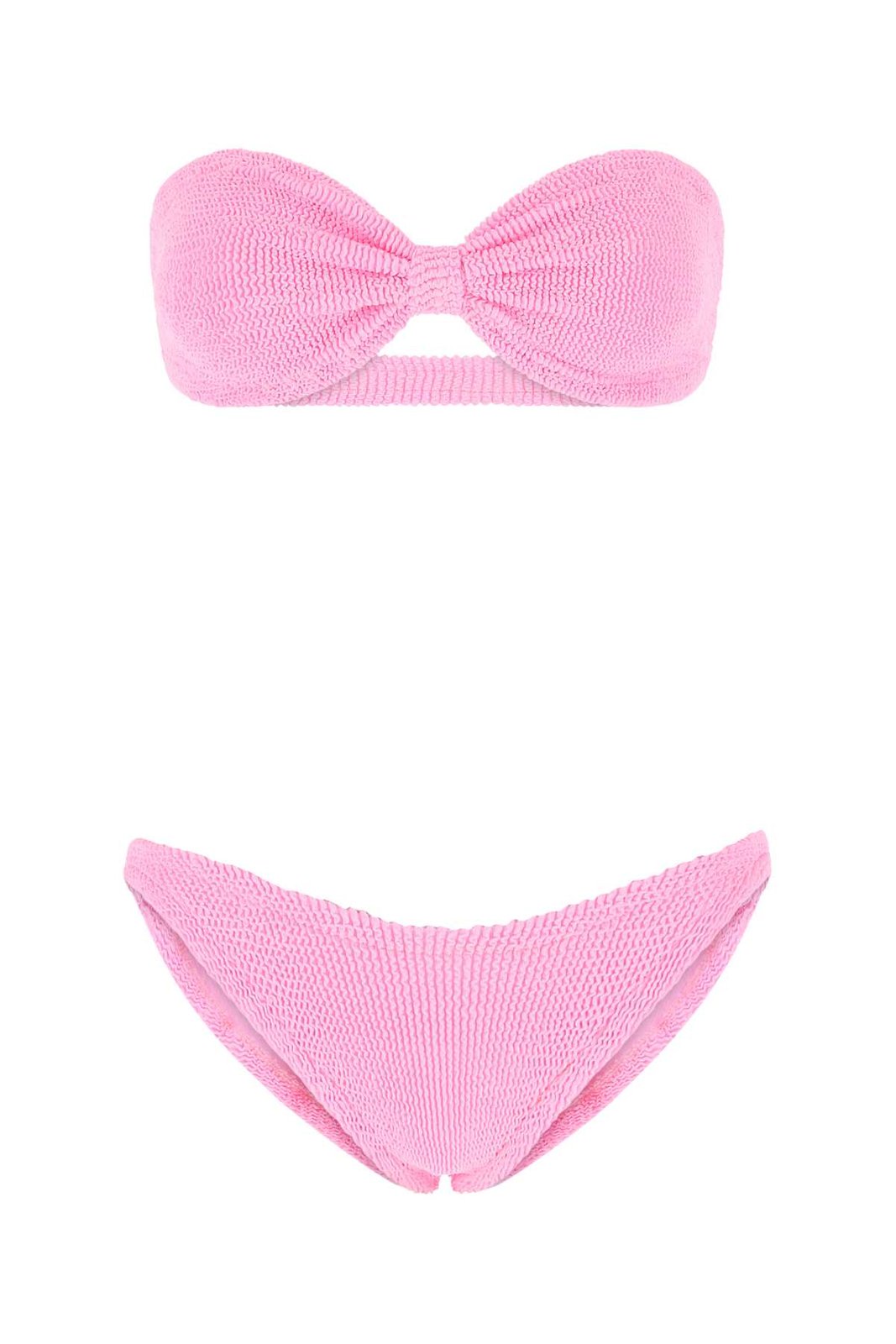 Hunza G Jean Crinkle Bandeau Bikini Set