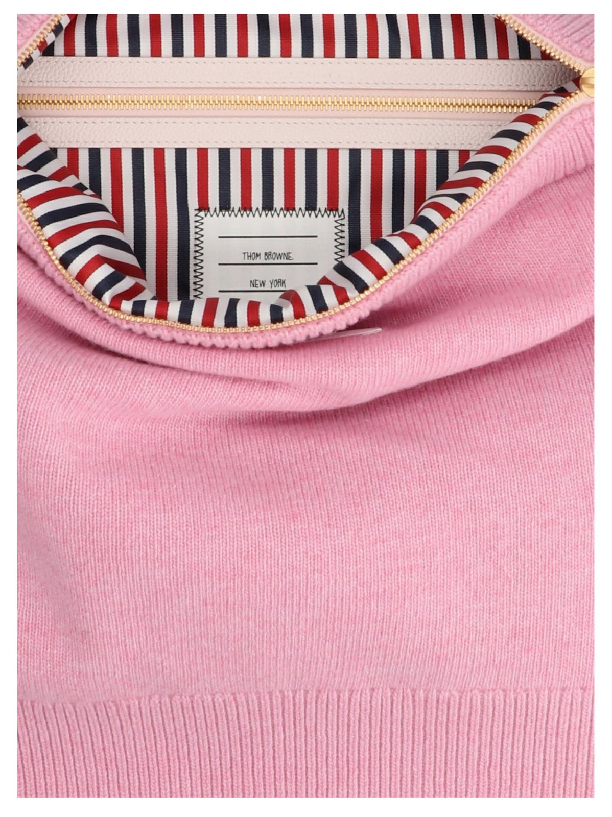 Thom Browne 4-Bar Striped Zipped Crossbody Bag