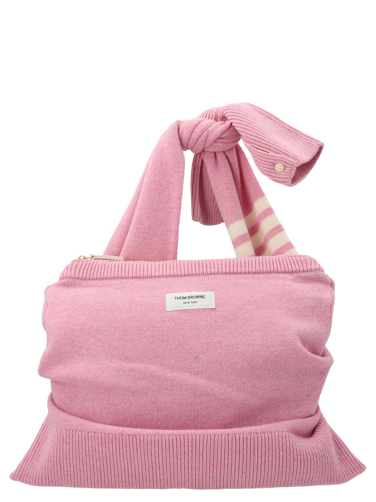 Thom Browne 4-Bar Striped Zipped Crossbody Bag