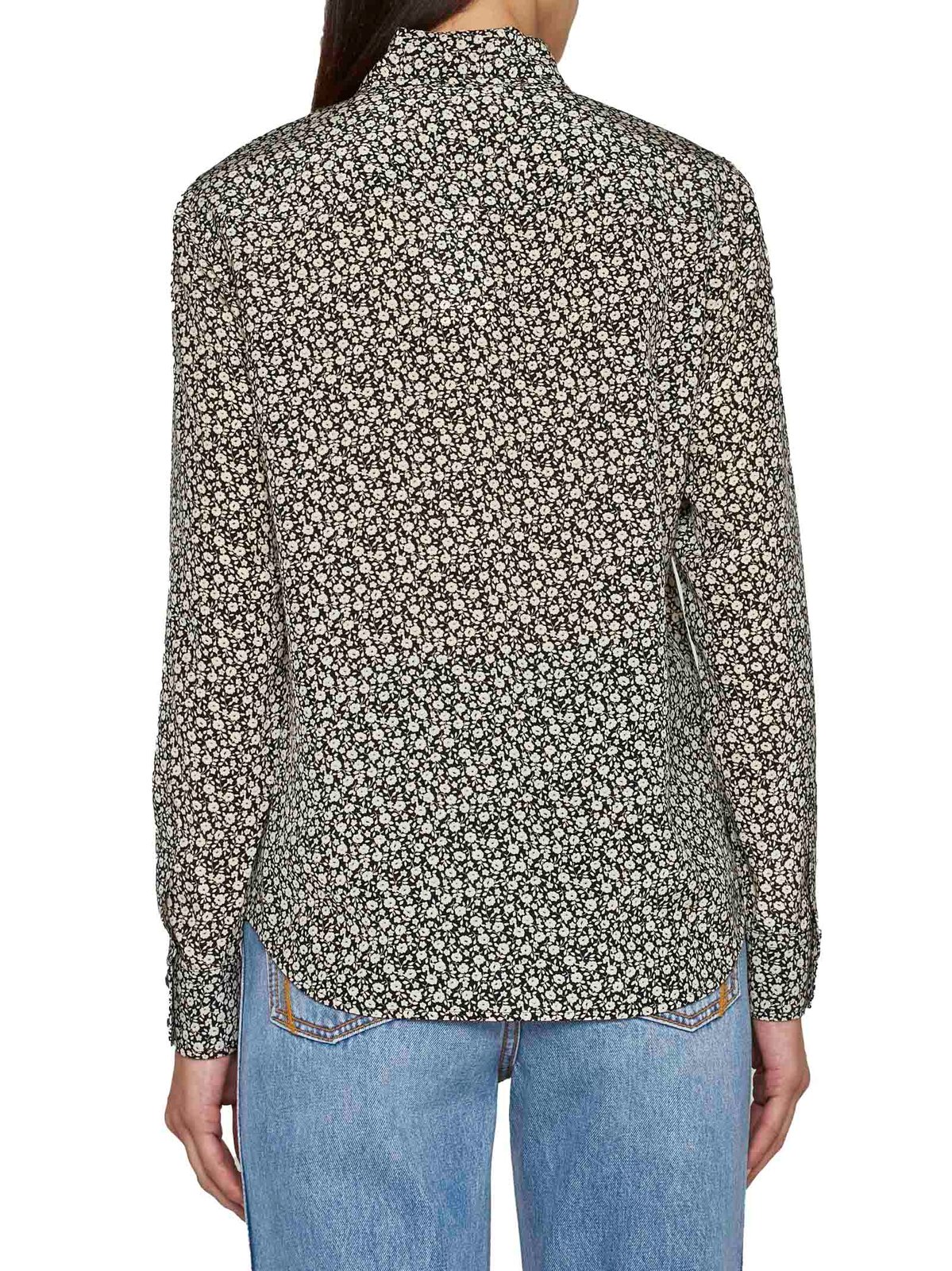 Tory Burch Ditsy Floral Printed Bow Blouse 4 Tory Burch Ditsy Floral Printed Bow Blouse