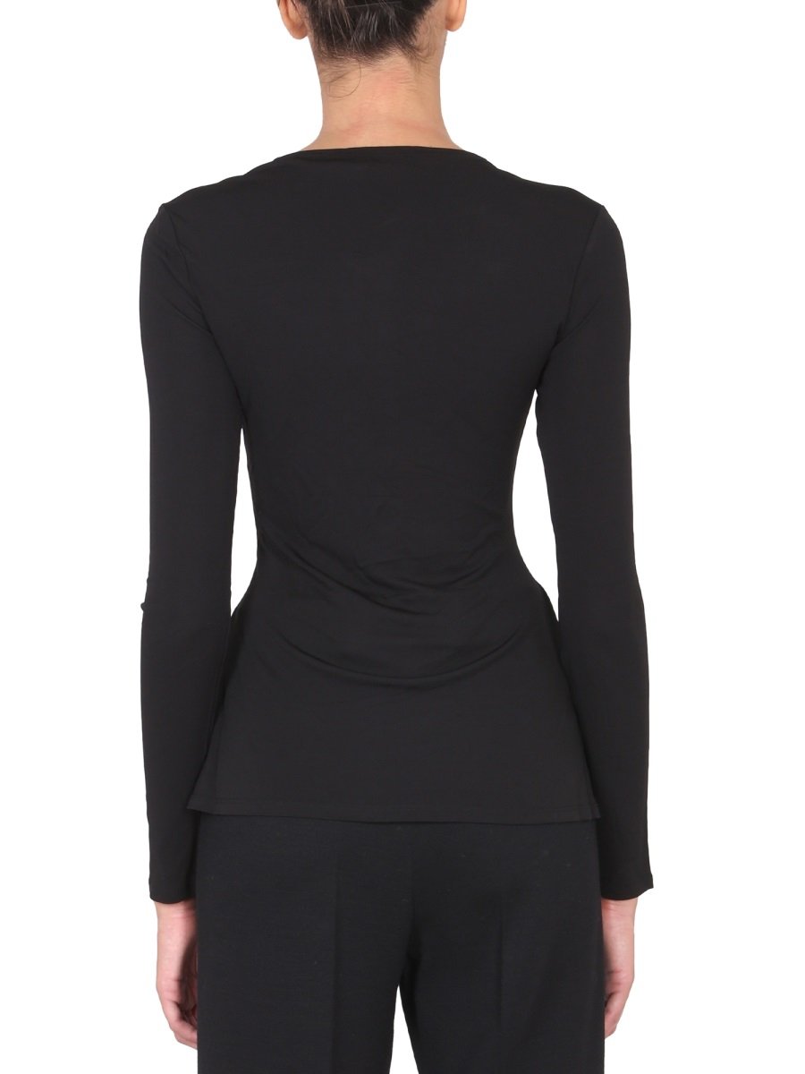 Proenza Schouler White Label V-Neck Crepe Top 3 Proenza Schouler White Label V-Neck Crepe Top