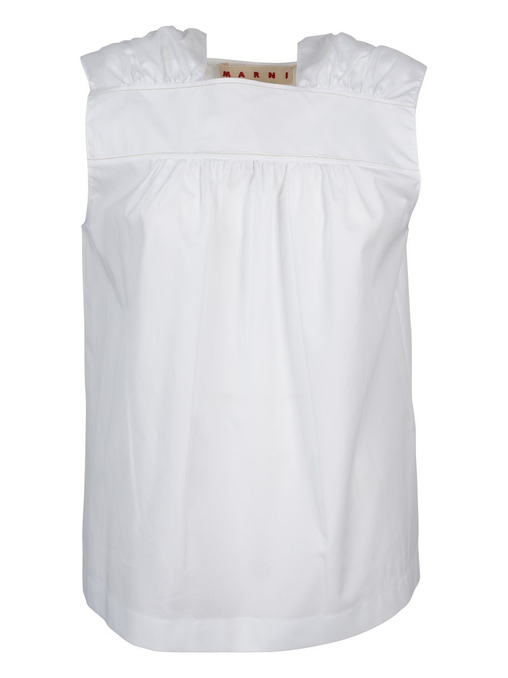 Marni Sleeveless Square-Neck Top