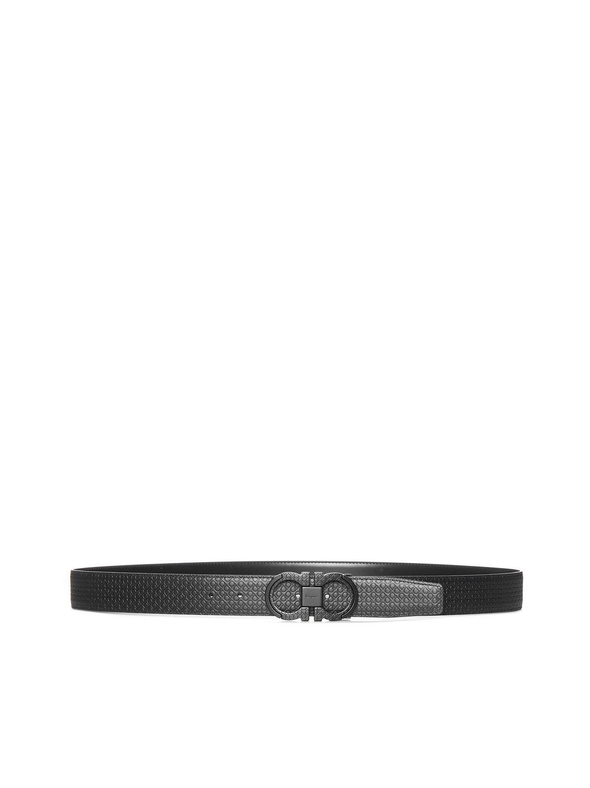 Ferragamo Gancini Logo Plaque Reversible Belt