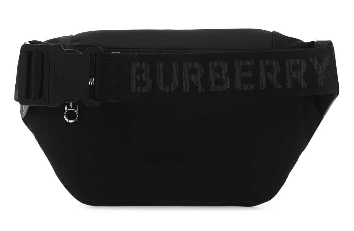 Burberry Logo Printed Zipped Belt Bag 3 Burberry Logo Printed Zipped Belt Bag