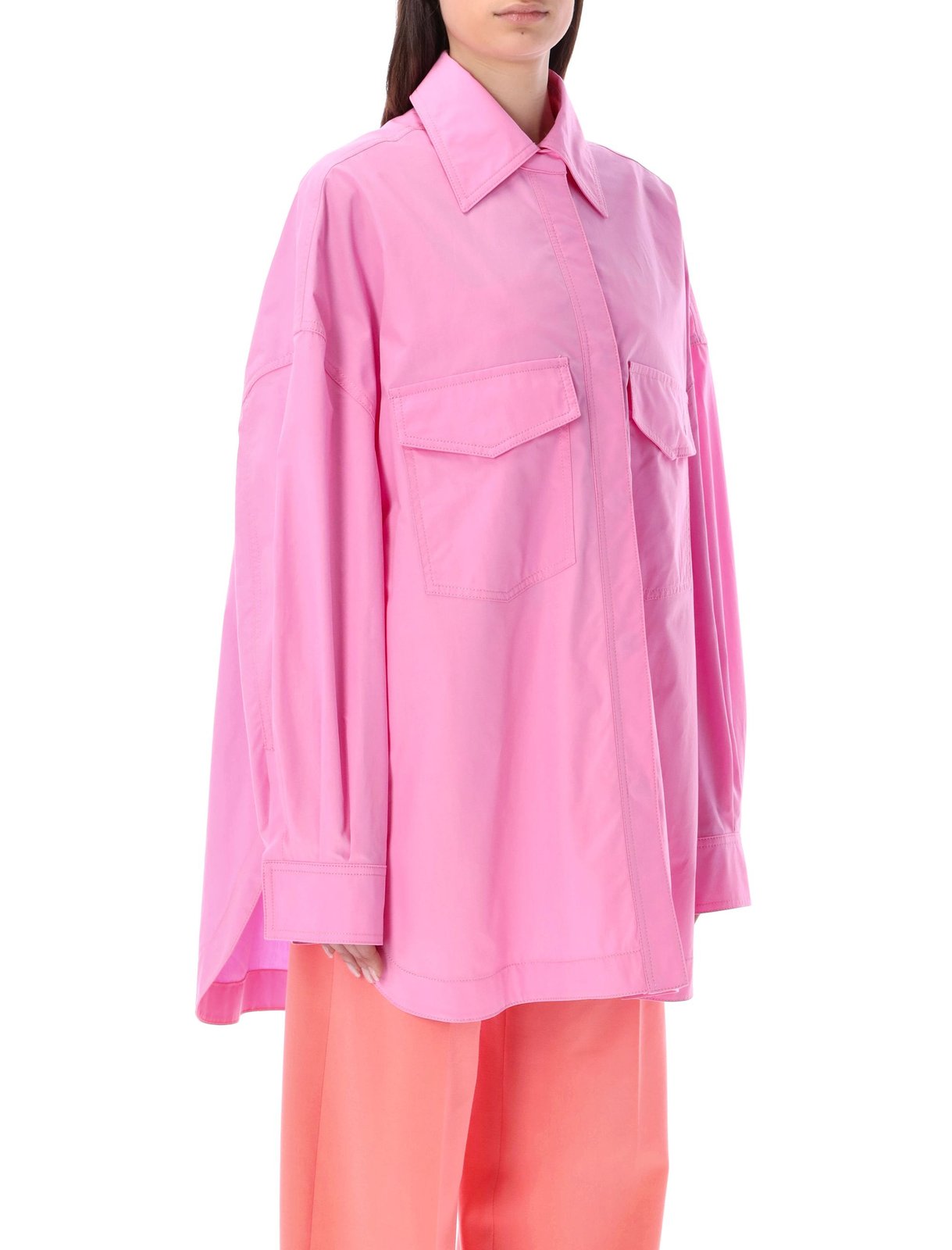 The Attico Elaine Buttoned Long-Sleeved Shirt 4 The Attico Elaine Buttoned Long-Sleeved Shirt