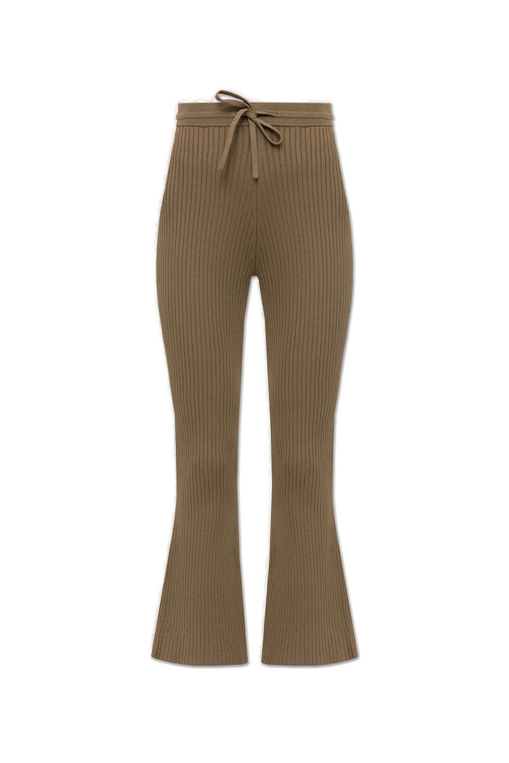 Nanushka Ribbed Knitted Cropped Pants