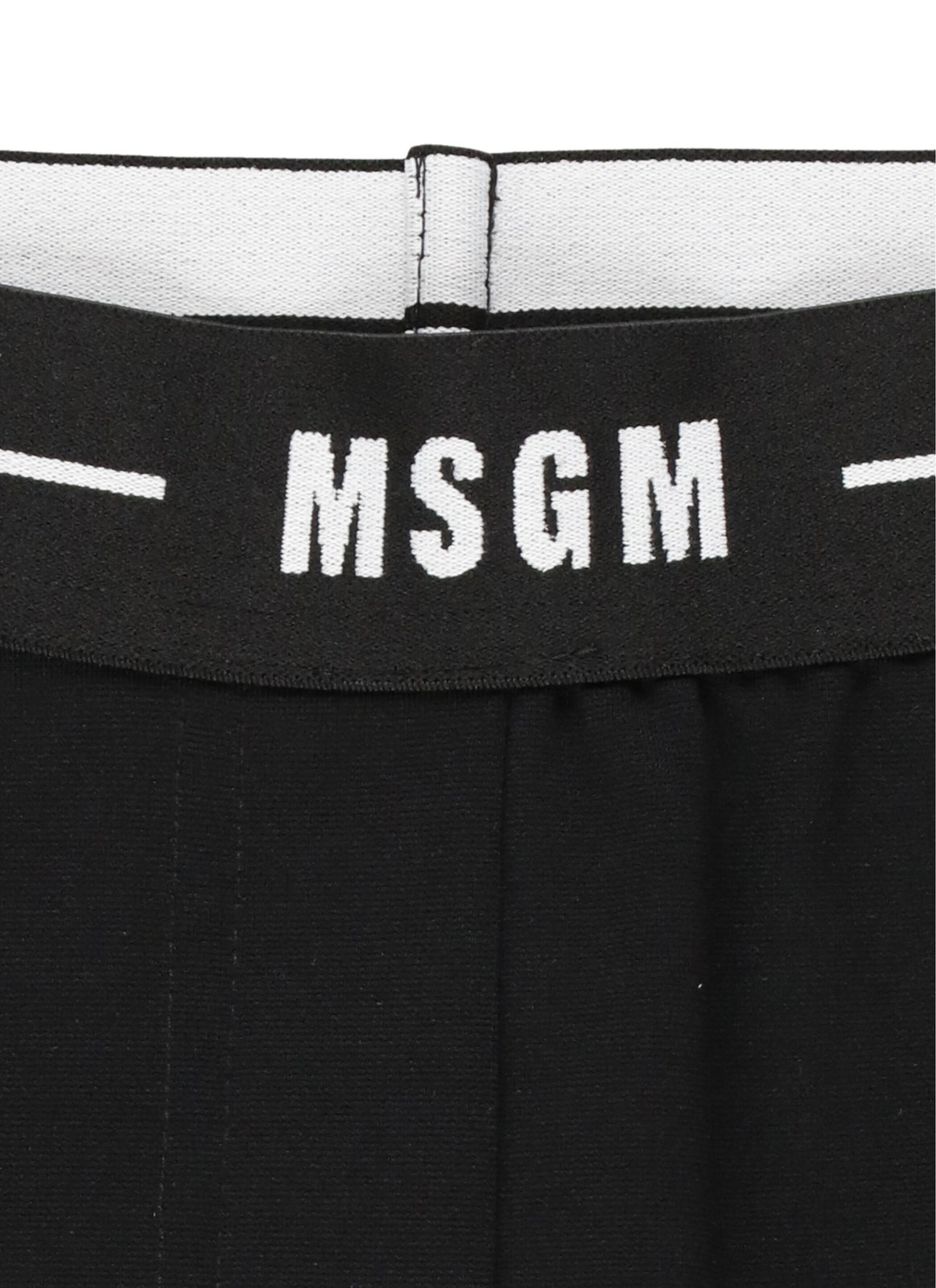 MSGM Kids Logo Waistband Flared Pants