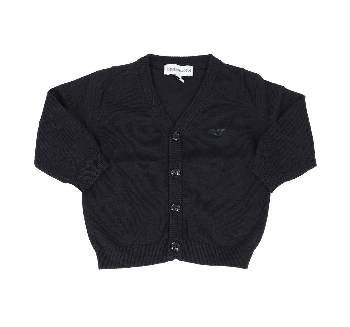 Emporio Armani Kids V-Neck Long-Sleeved Cardigan