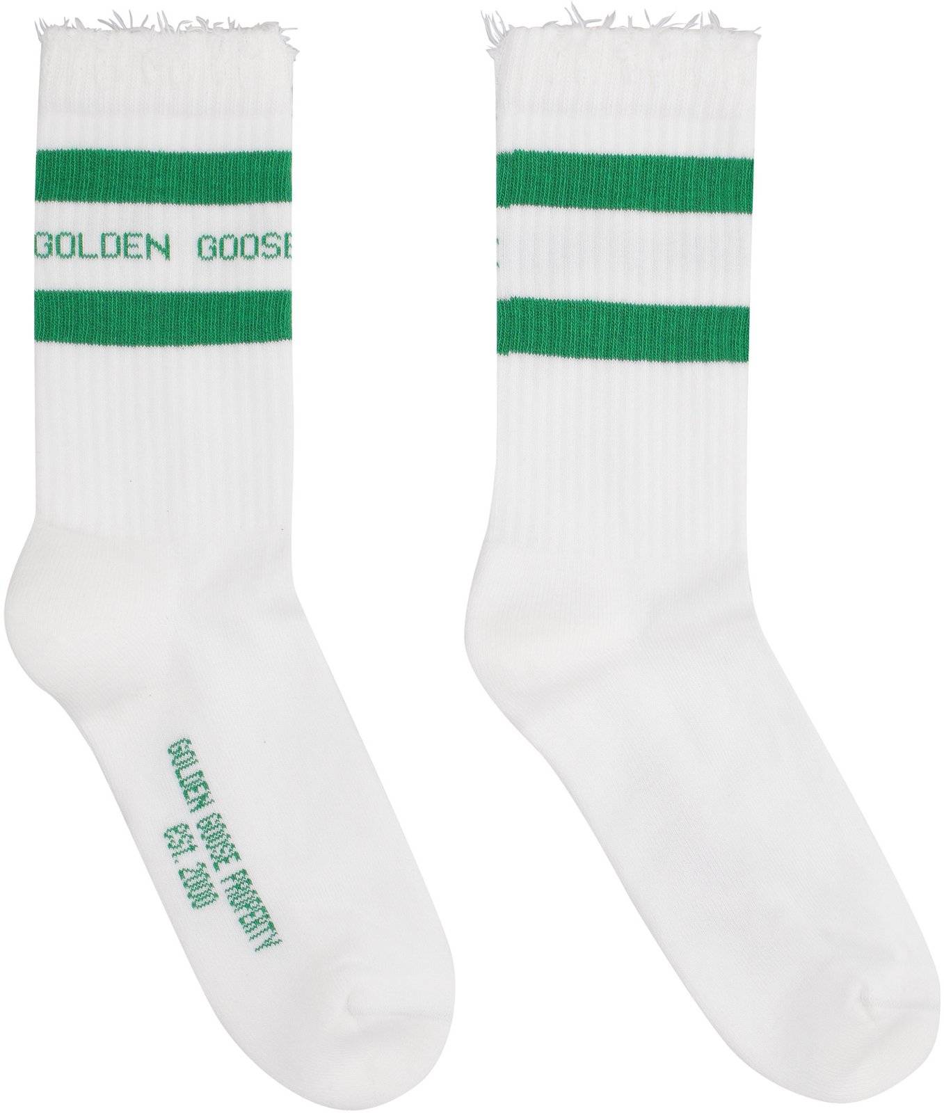 Golden Goose Deluxe Brand Striped Knitted Ankle Socks
