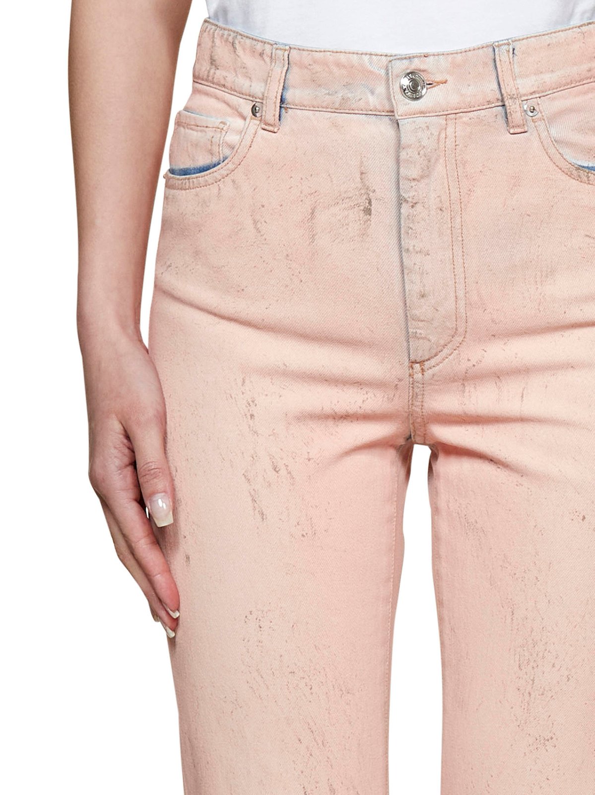 Sportmax Frayed Hem Flared Jeans