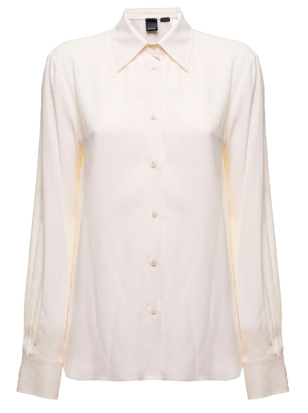 Pinko Button-Up Satin Shirt